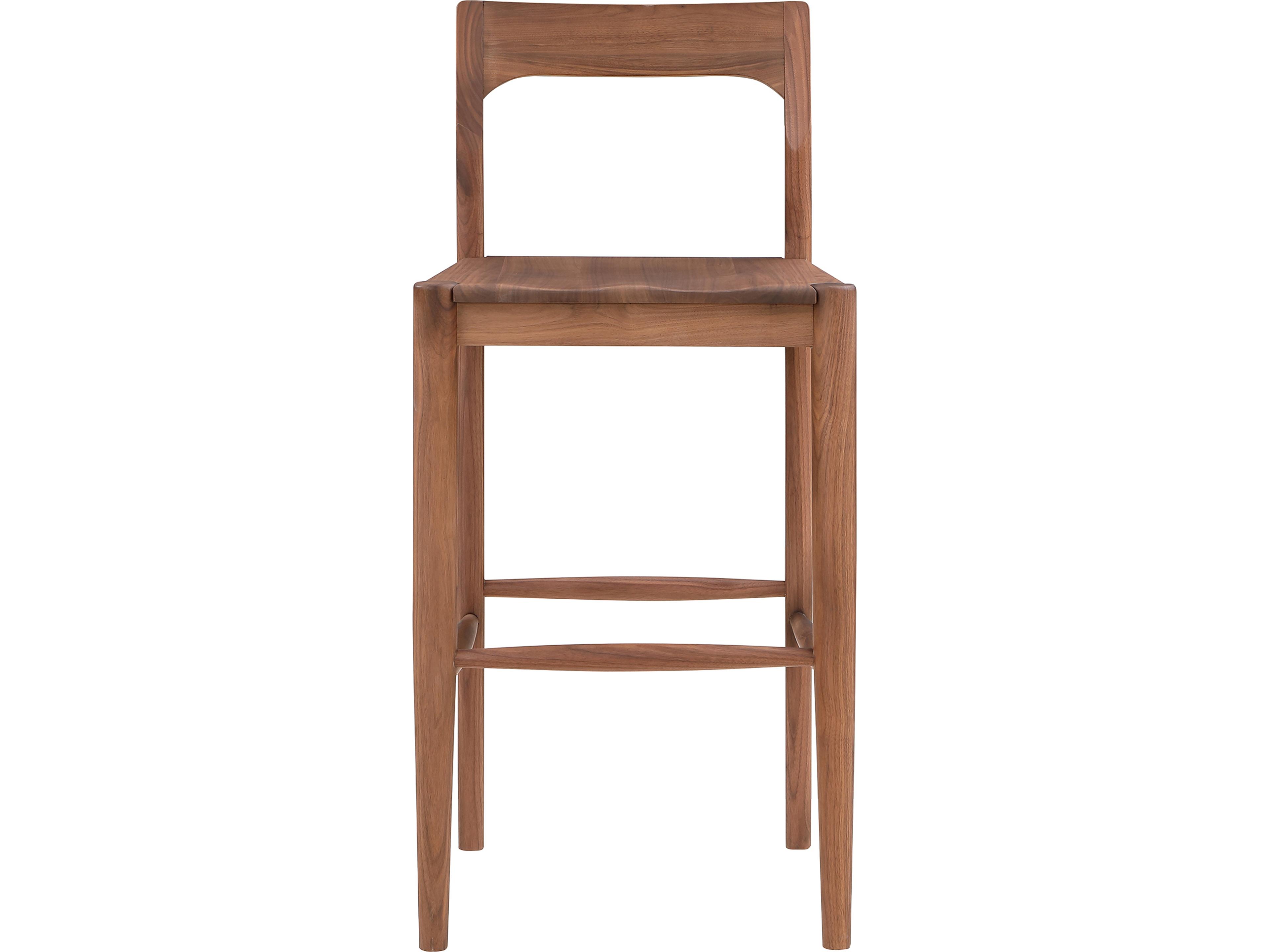 Owing Bar Stool in Solid Walnut Wood