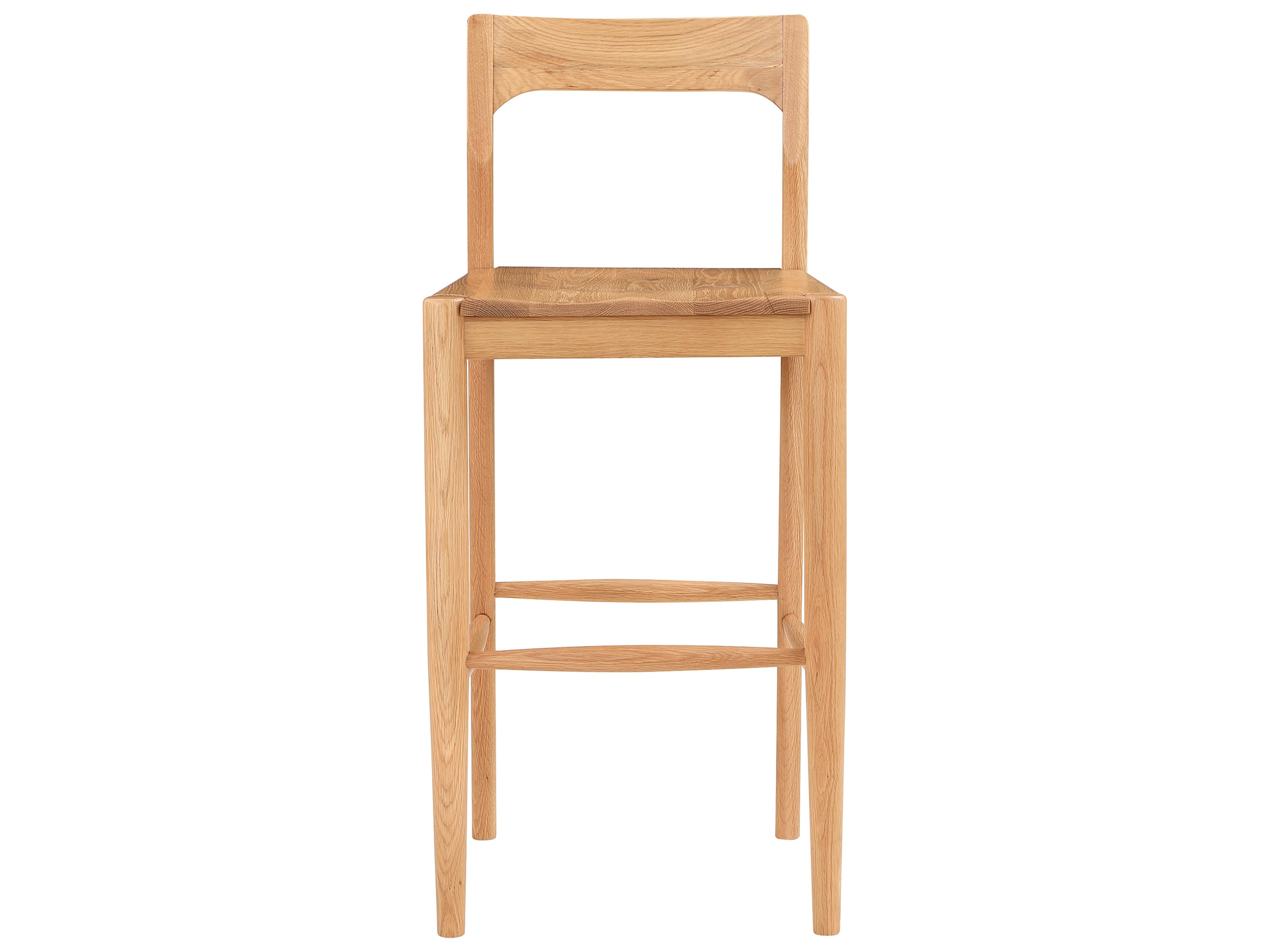 Moe's Home Owing Oak Wood Bar Stool