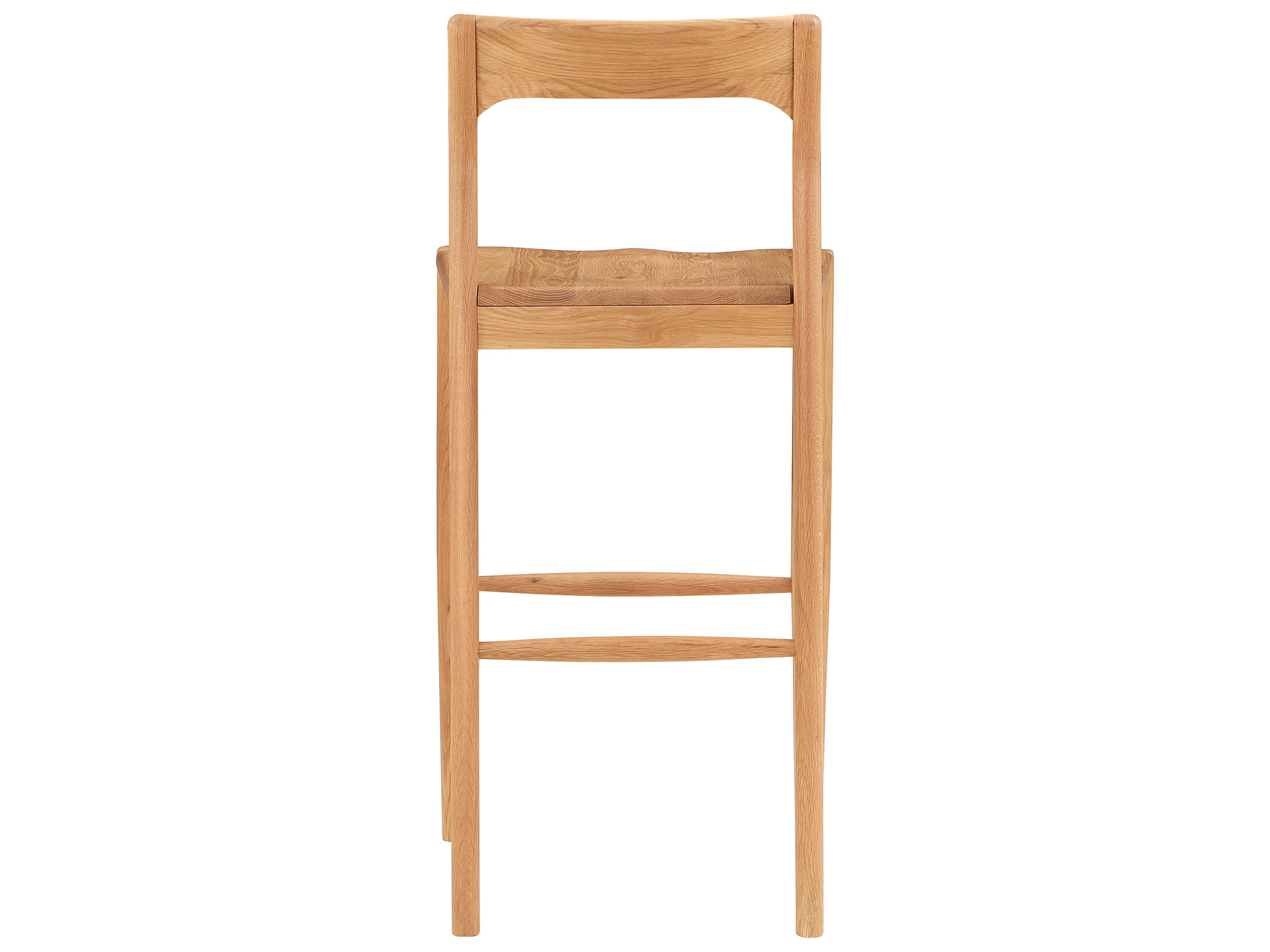 Moe's Home Owing Oak Wood Bar Stool