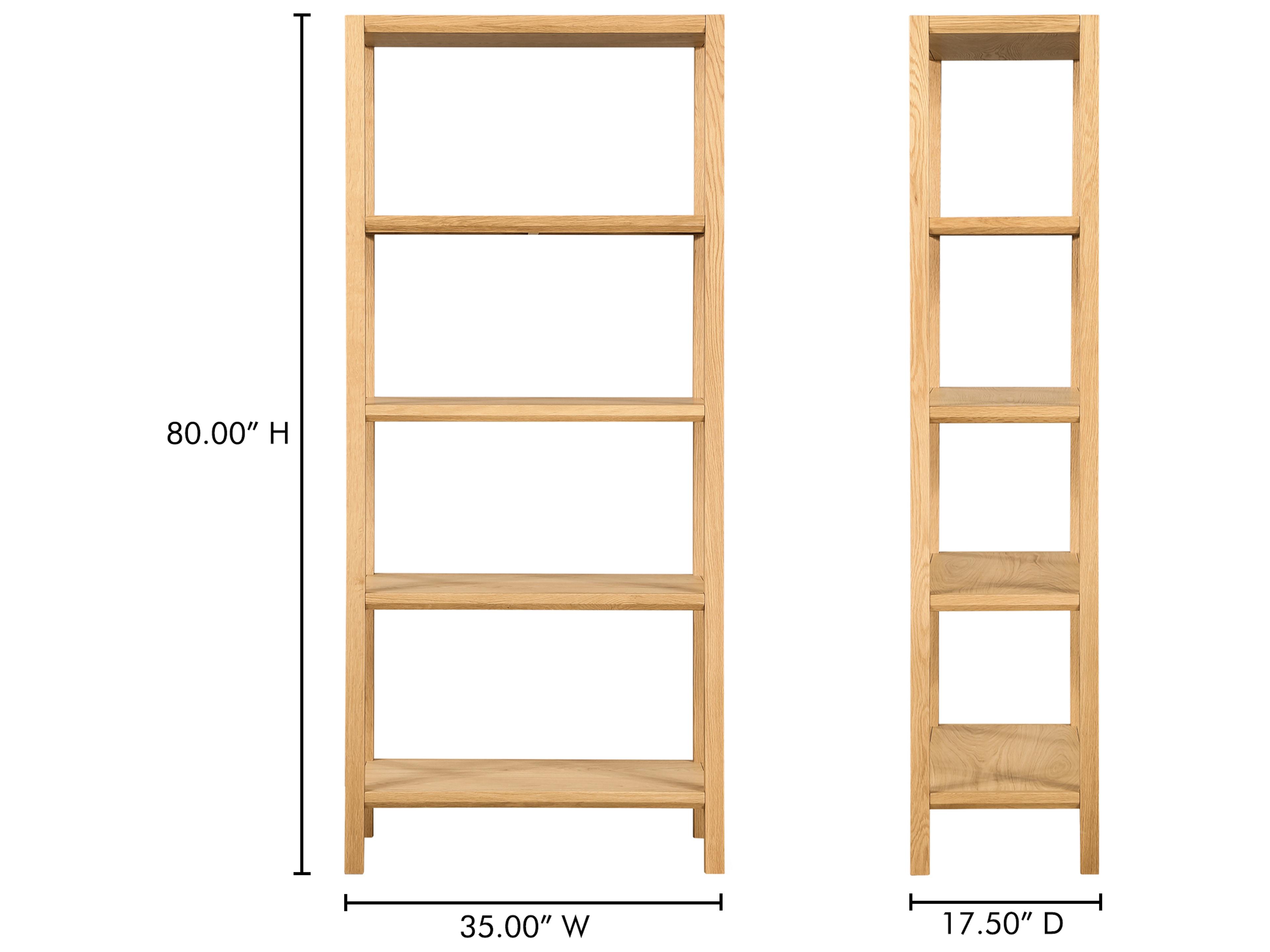 Moe's Home Nolan Natural Bookcase