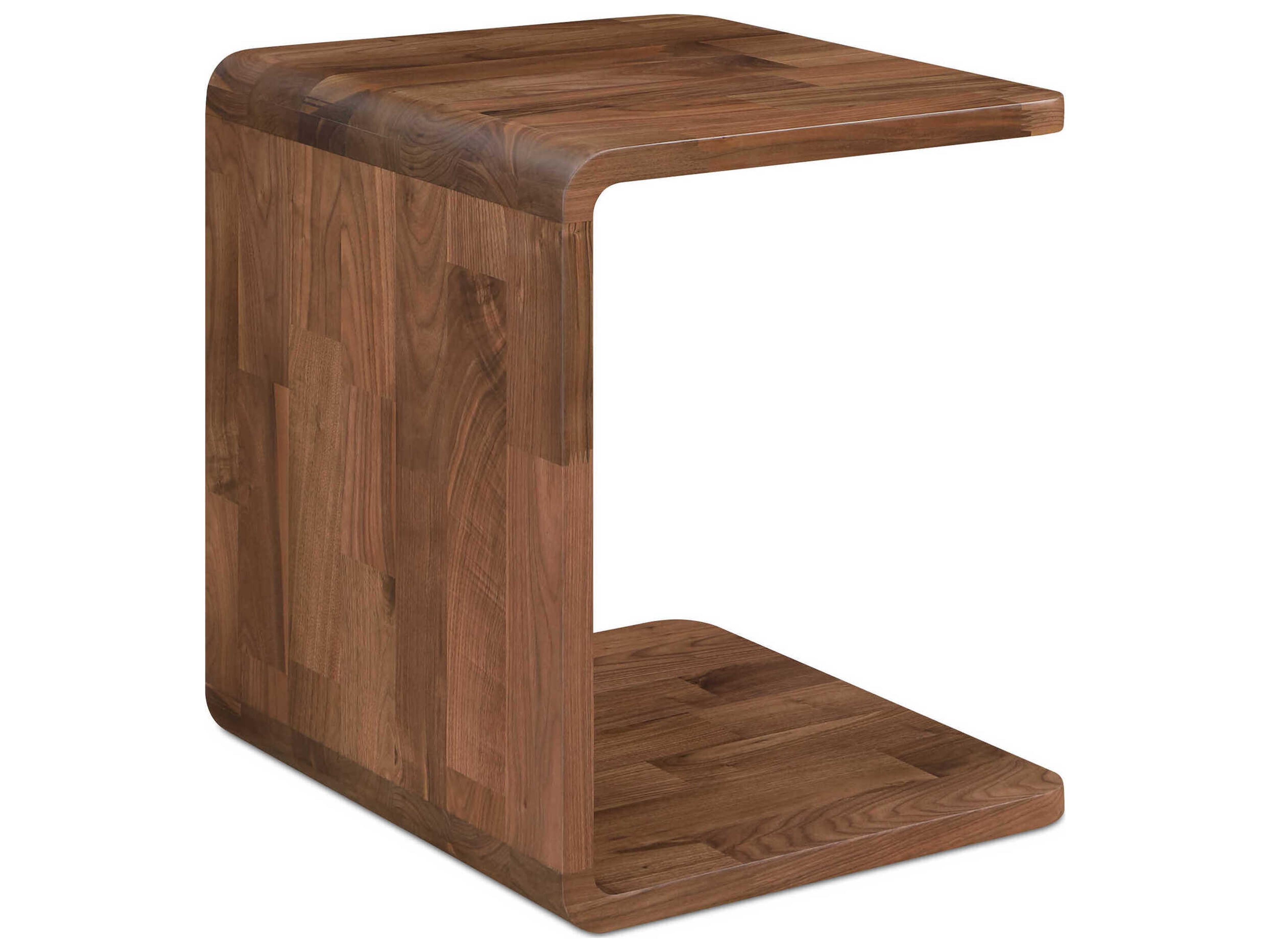 Carrie Rectangular Wood Walnut End Table