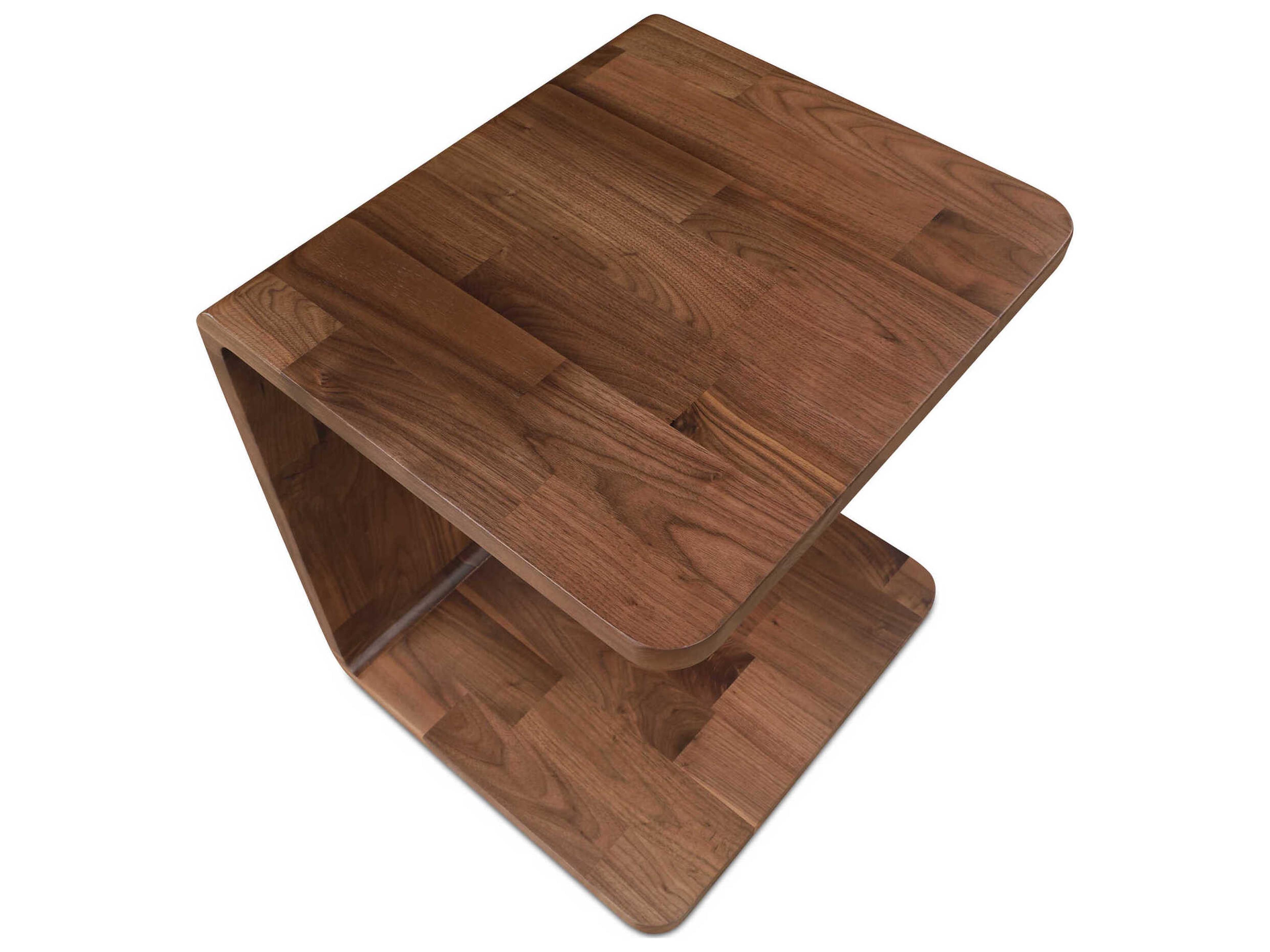 Moe's Home Carrie Rectangular Wood Walnut End Table