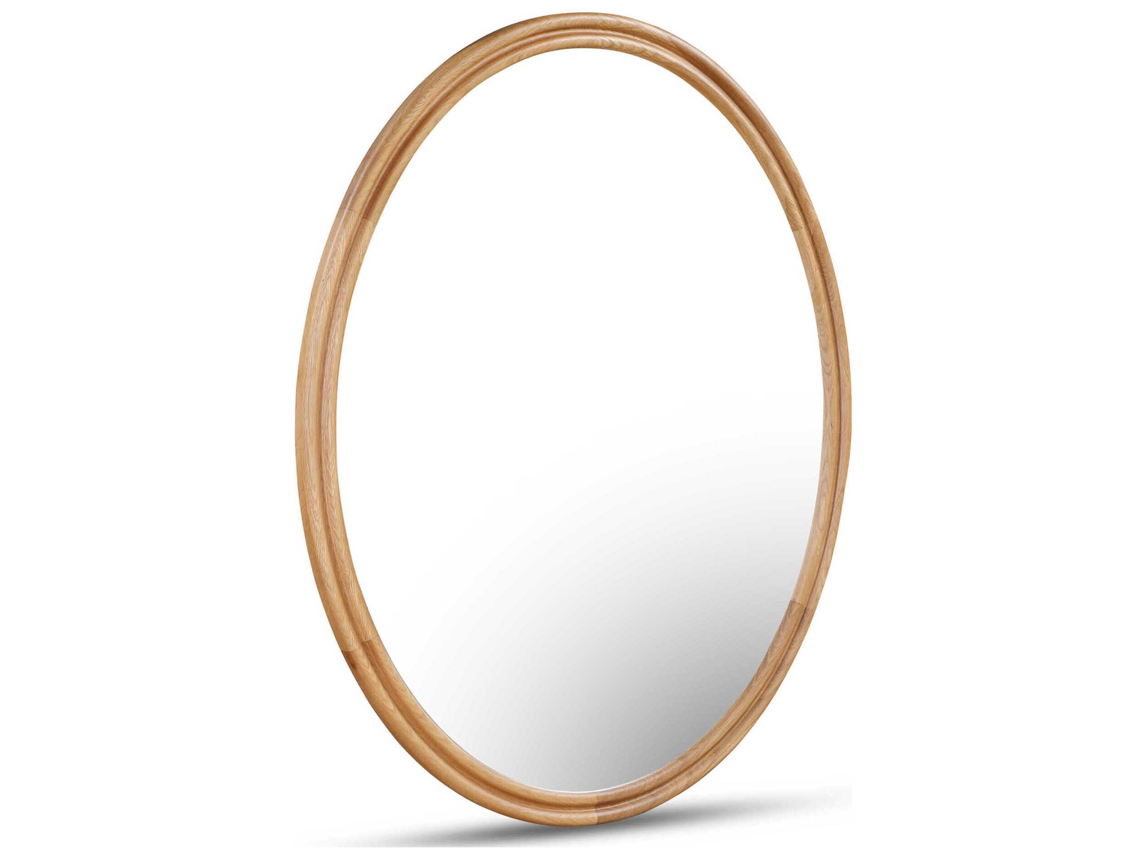 Moe's Home Alcott Natural Oak Oval Wall Mirror