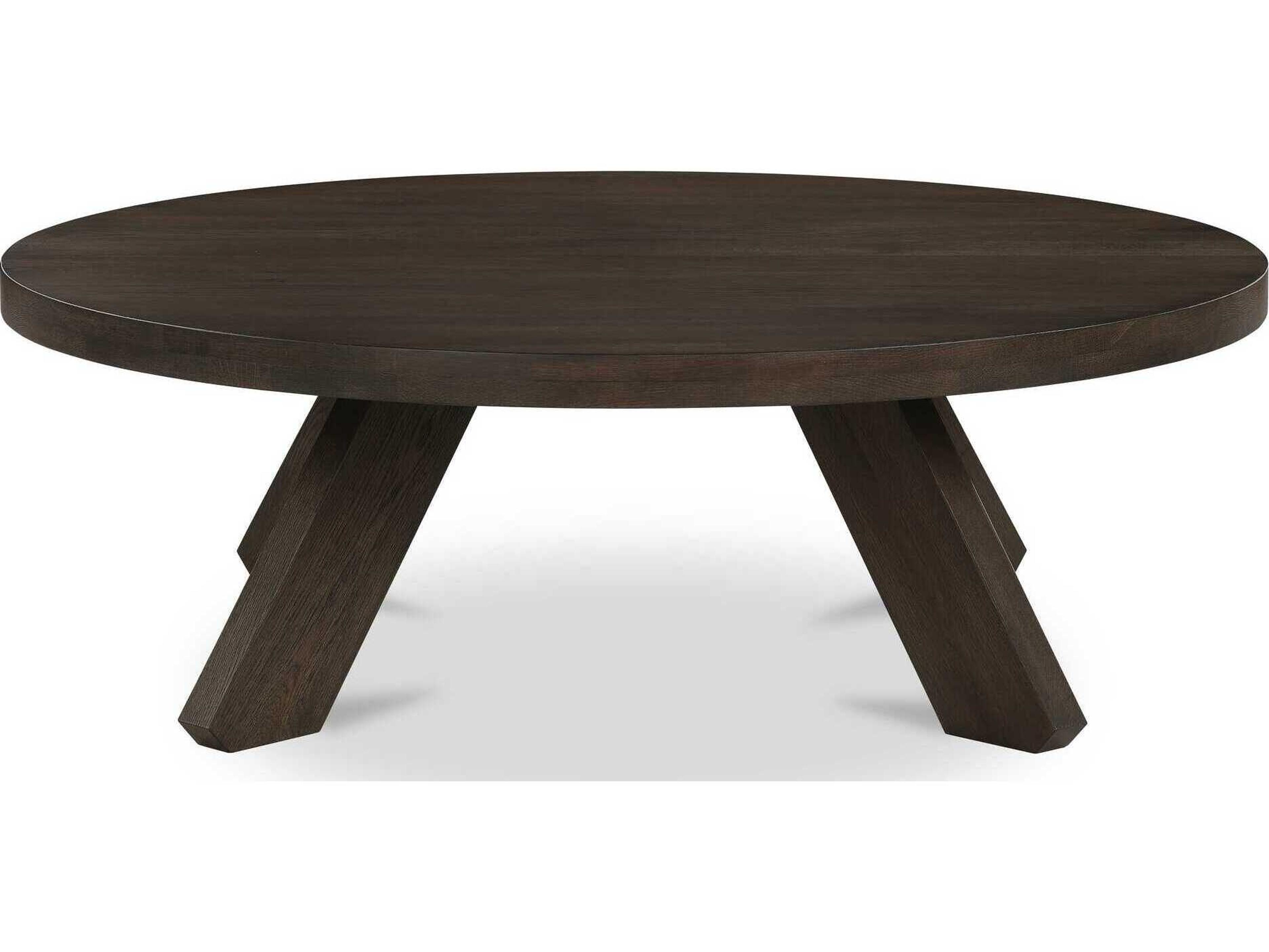 Moe's Home Alden Round Wood Brown Coffee Table