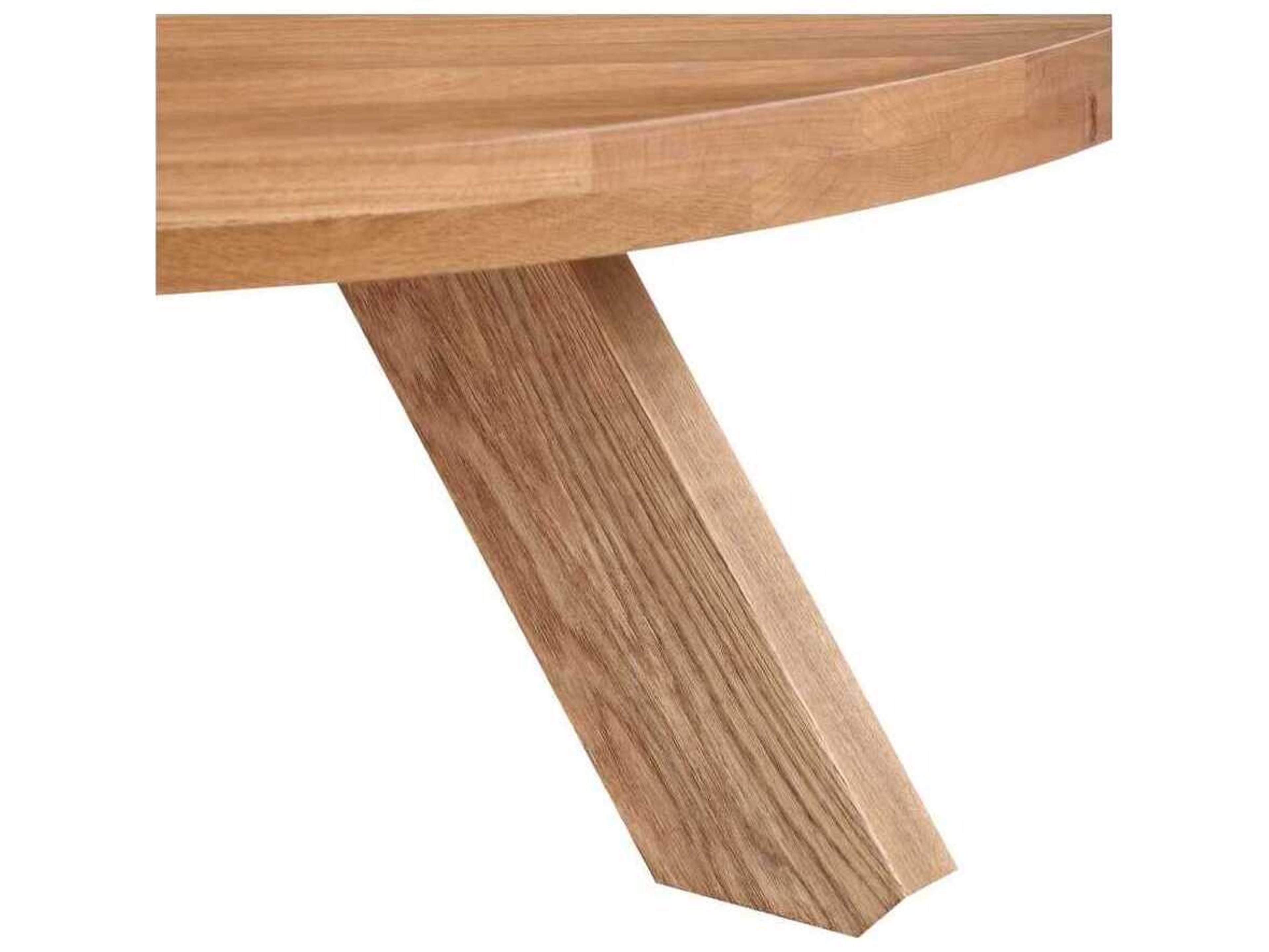 Moe's Home Alden Round Wood Natural Oak Coffee Table