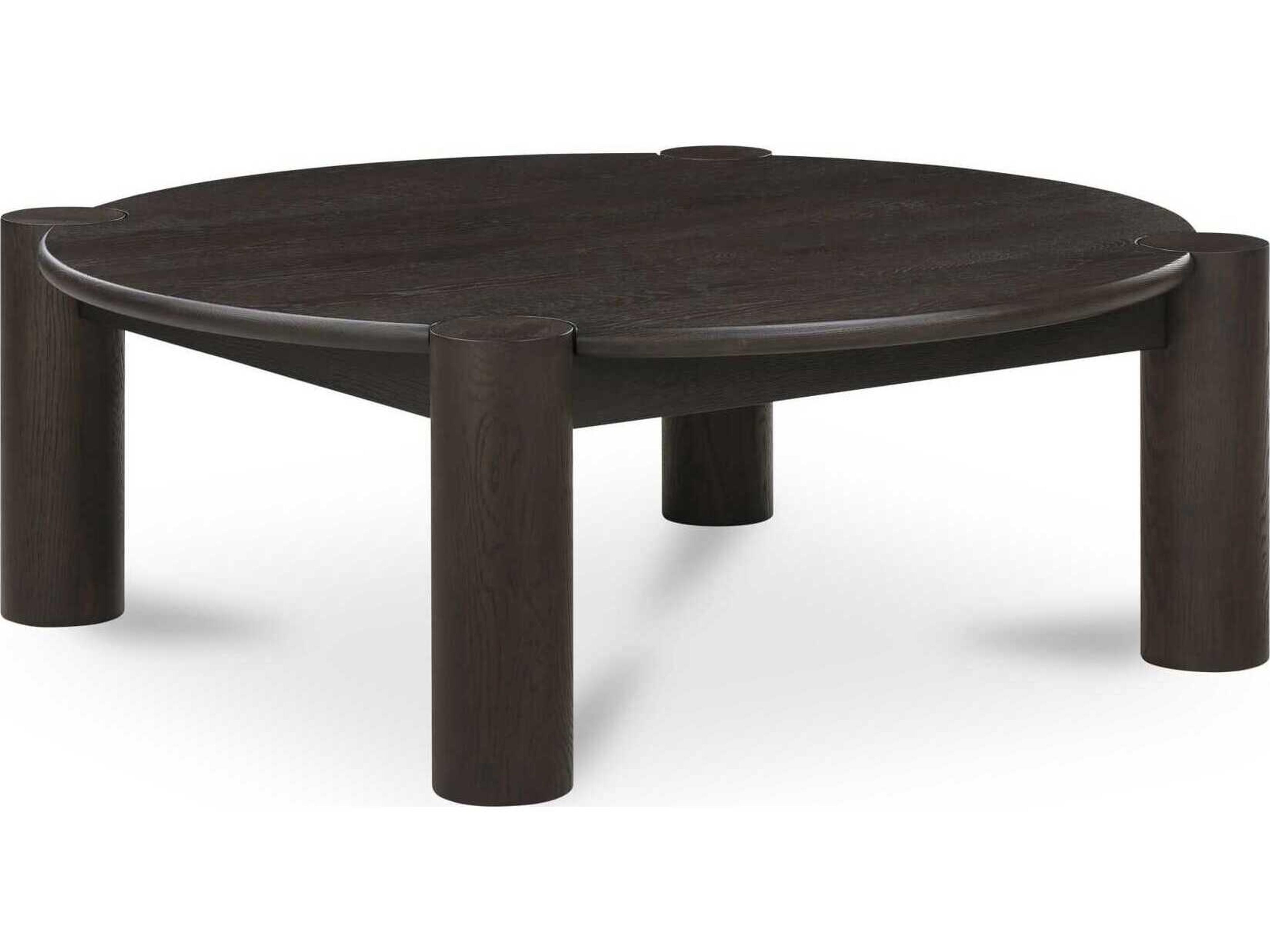 Jack Round Wood Brown Coffee Table