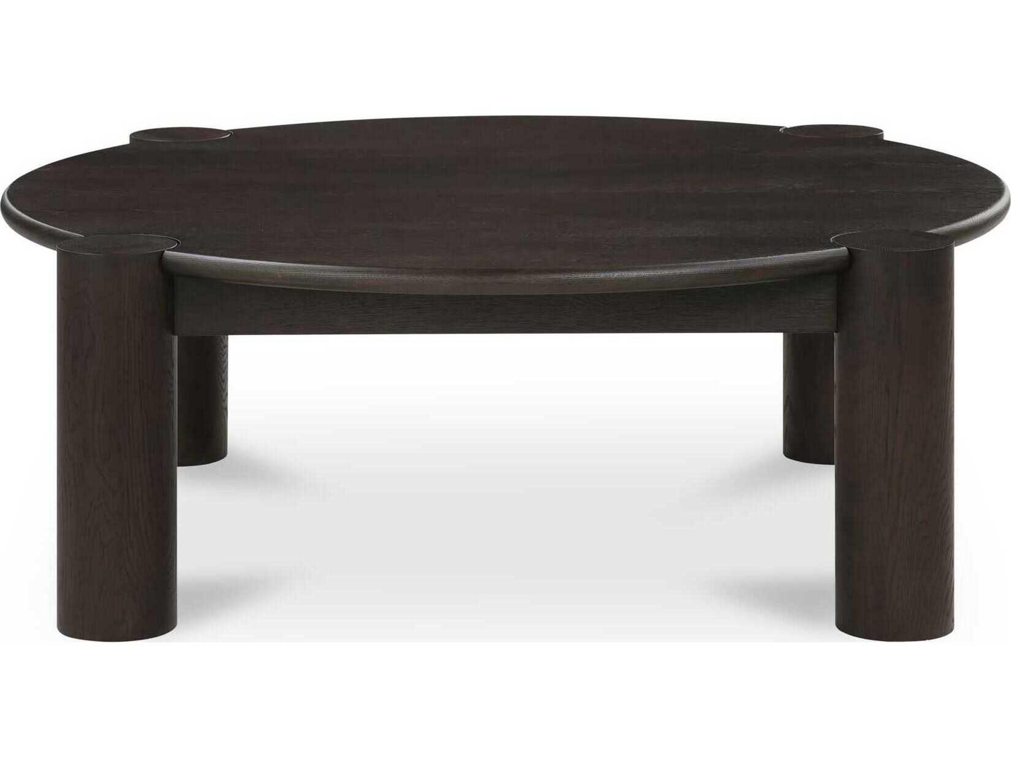 Moe's Home Jack Round Wood Brown Coffee Table