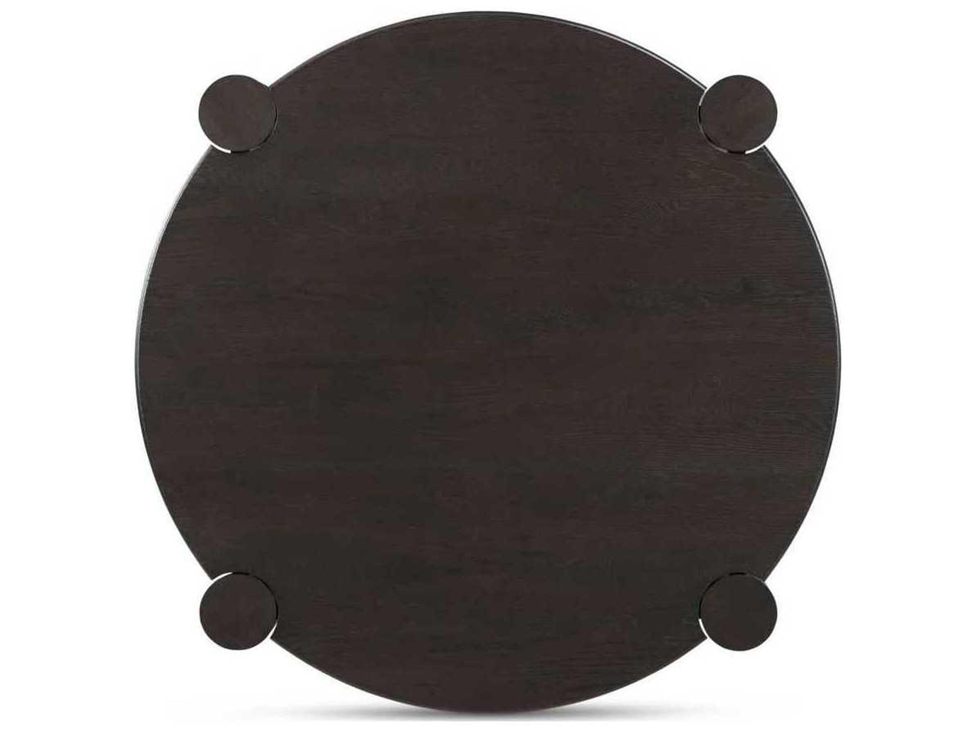 Moe's Home Jack Round Wood Brown Coffee Table