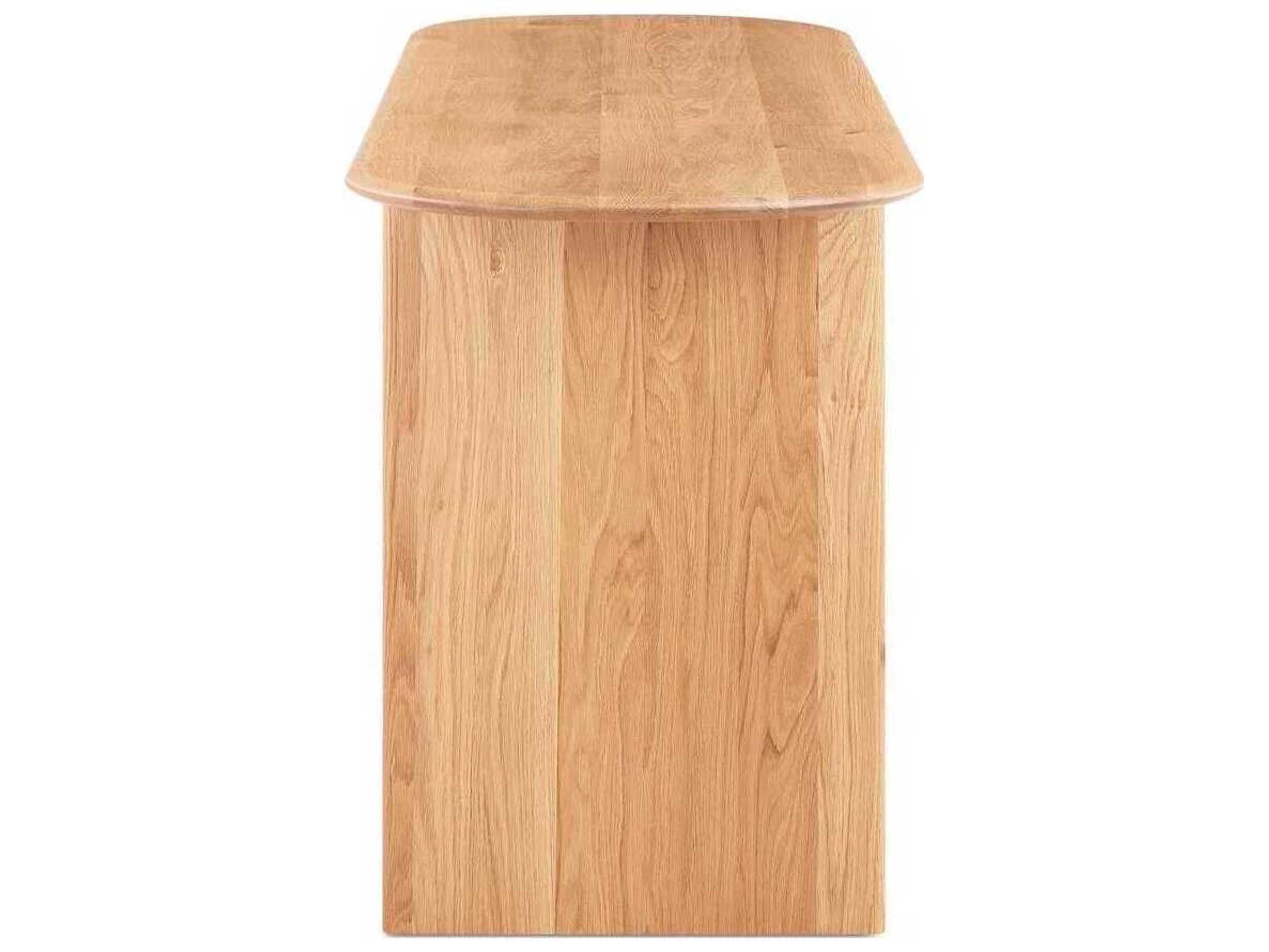 Moe's Home Ruby Oval Wood Natural Console Table