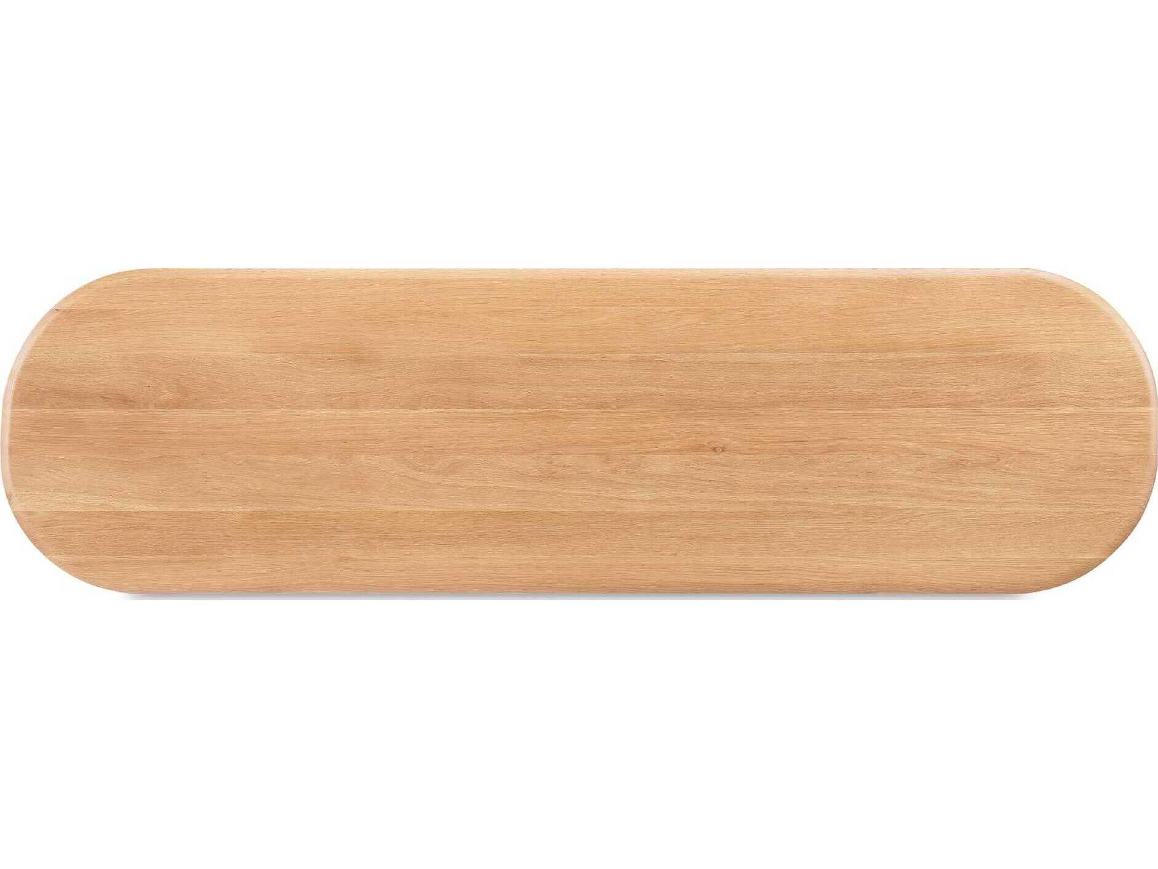 Moe's Home Ruby Oval Wood Natural Console Table