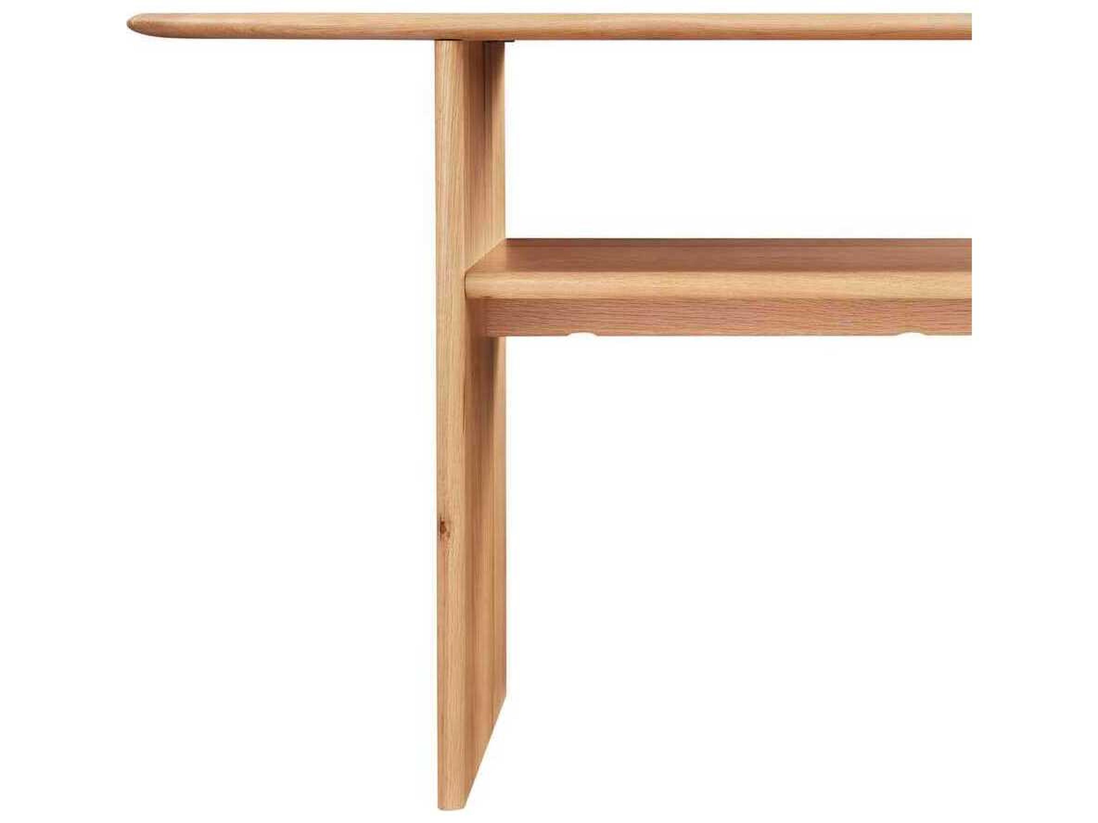 Moe's Home Ruby Oval Wood Natural Console Table