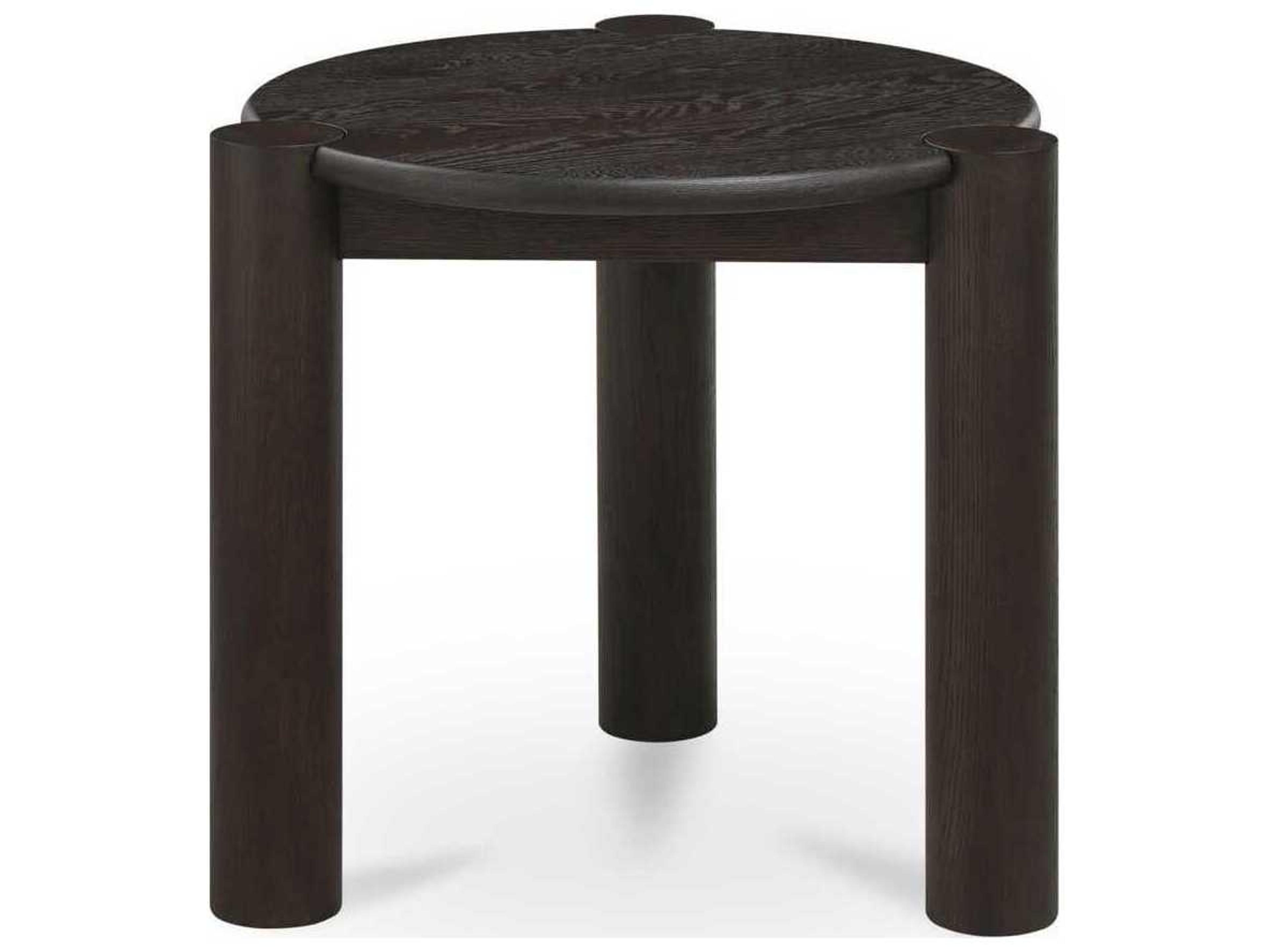 Moe's Home Jack Round Wood Brown End Table