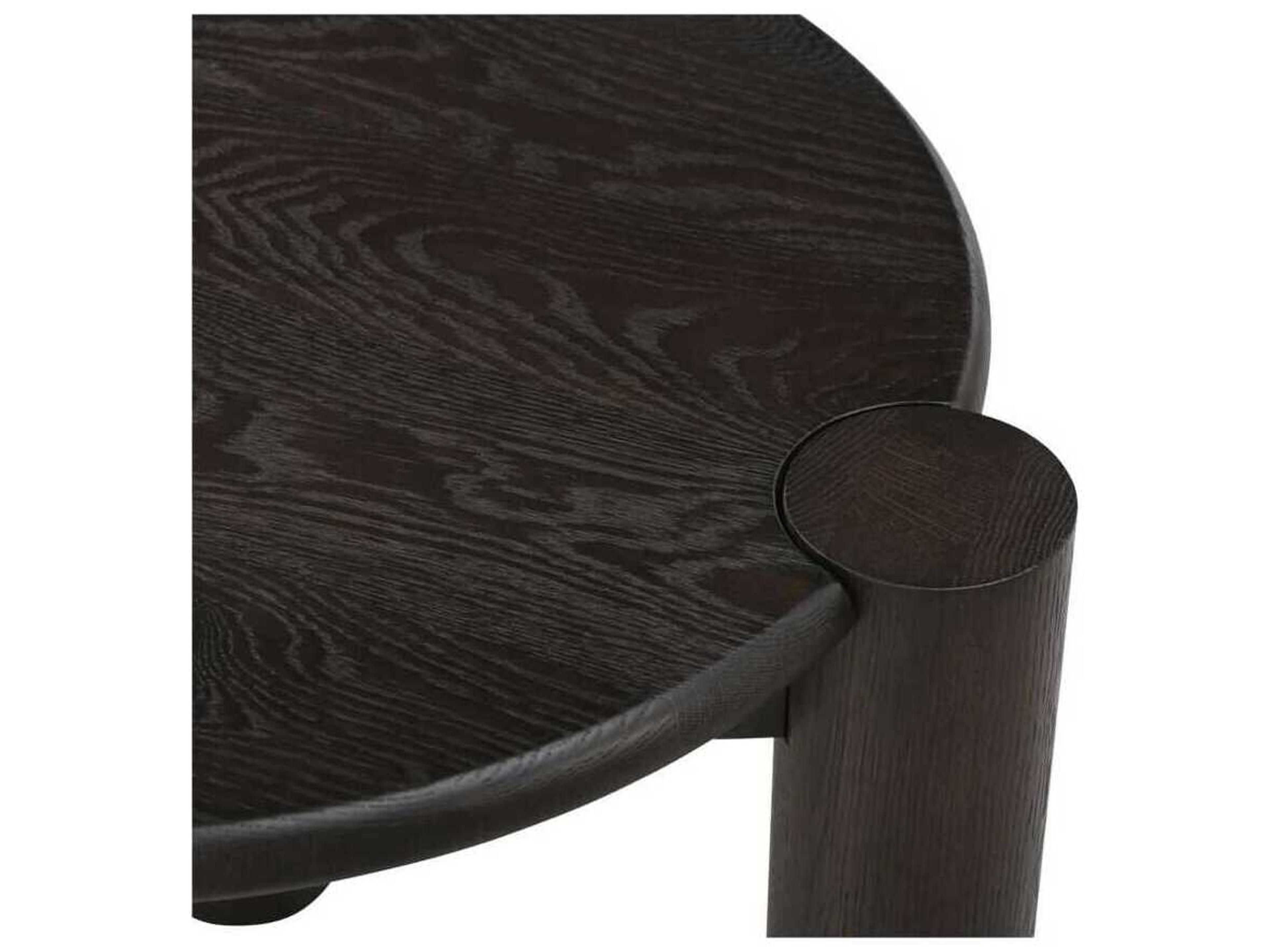 Moe's Home Jack Round Wood Brown End Table