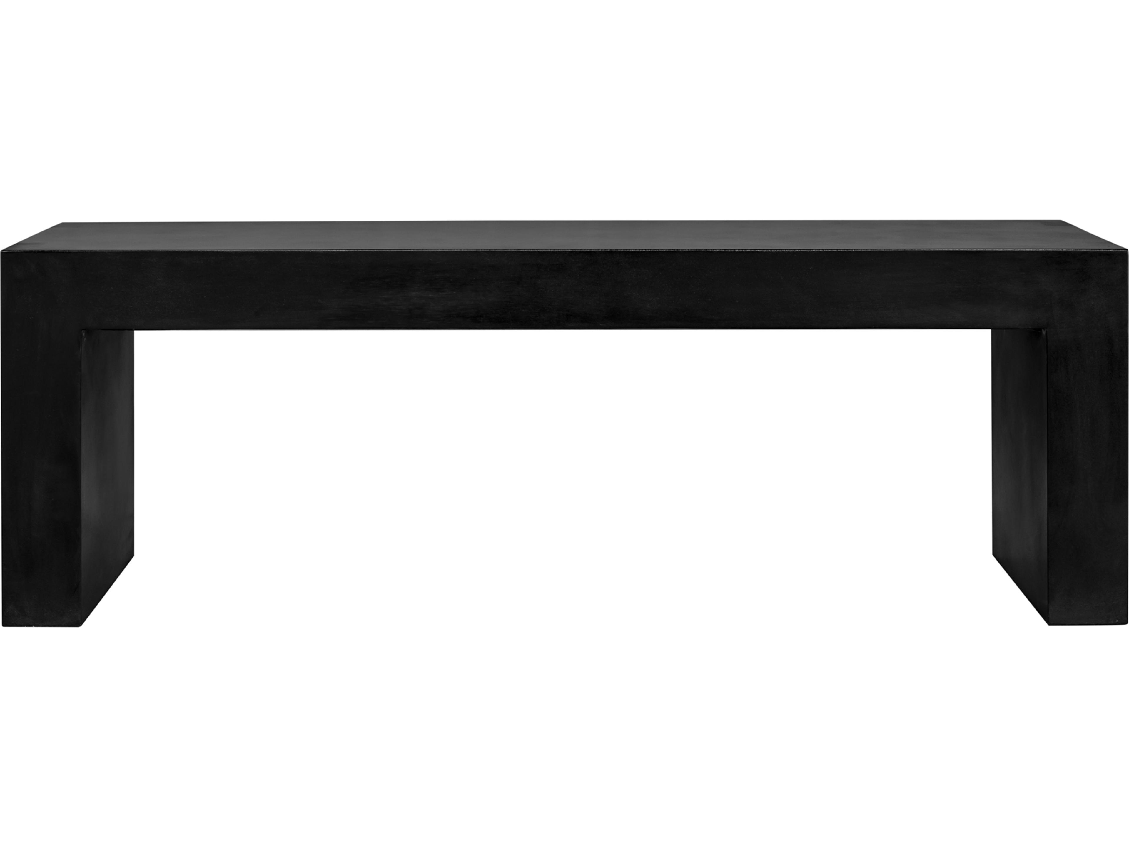 Moe's Home Lazarus Black Accent Bench