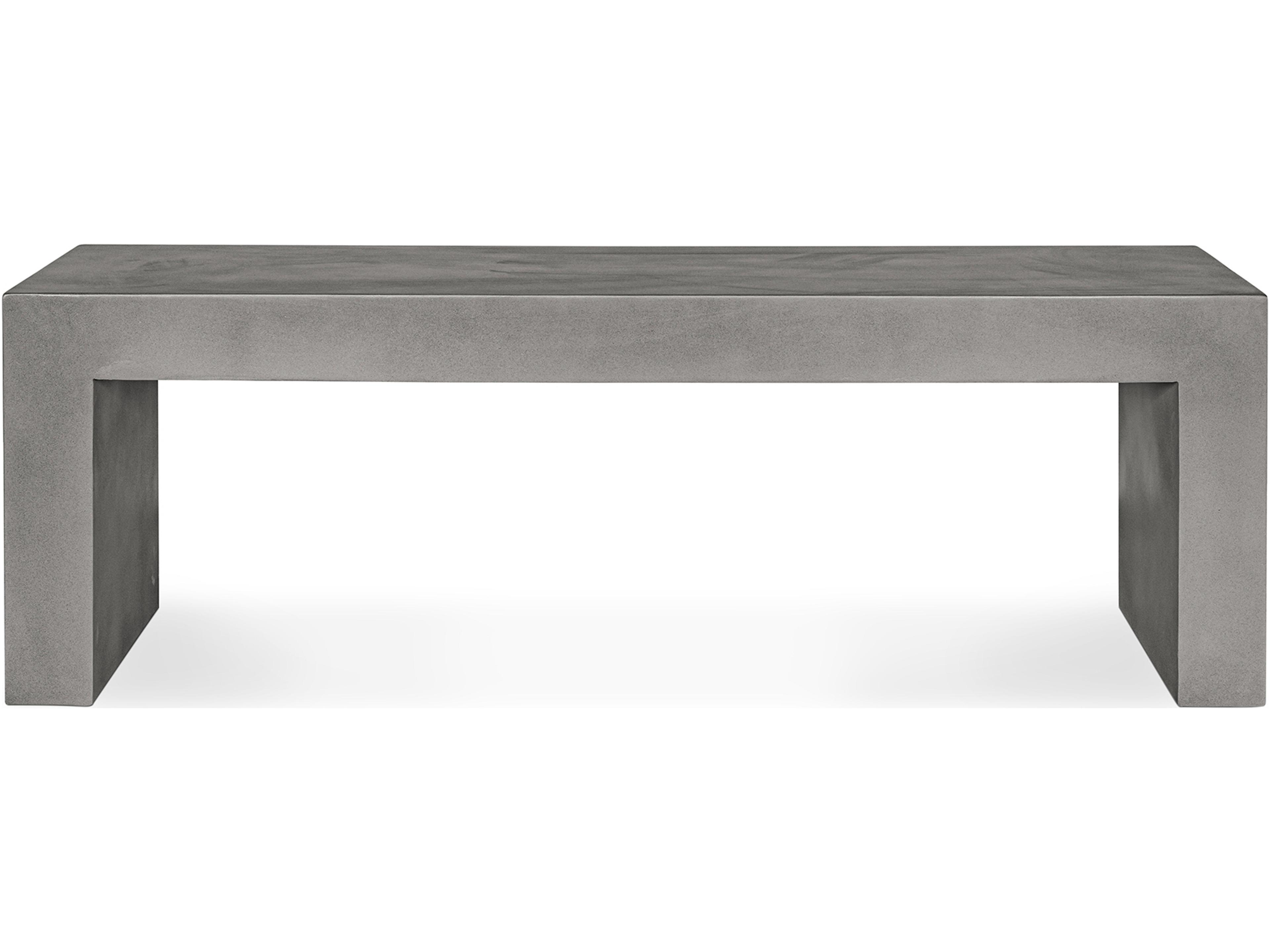 Lazarus Outdoor Bench in Grey Modern Concrete