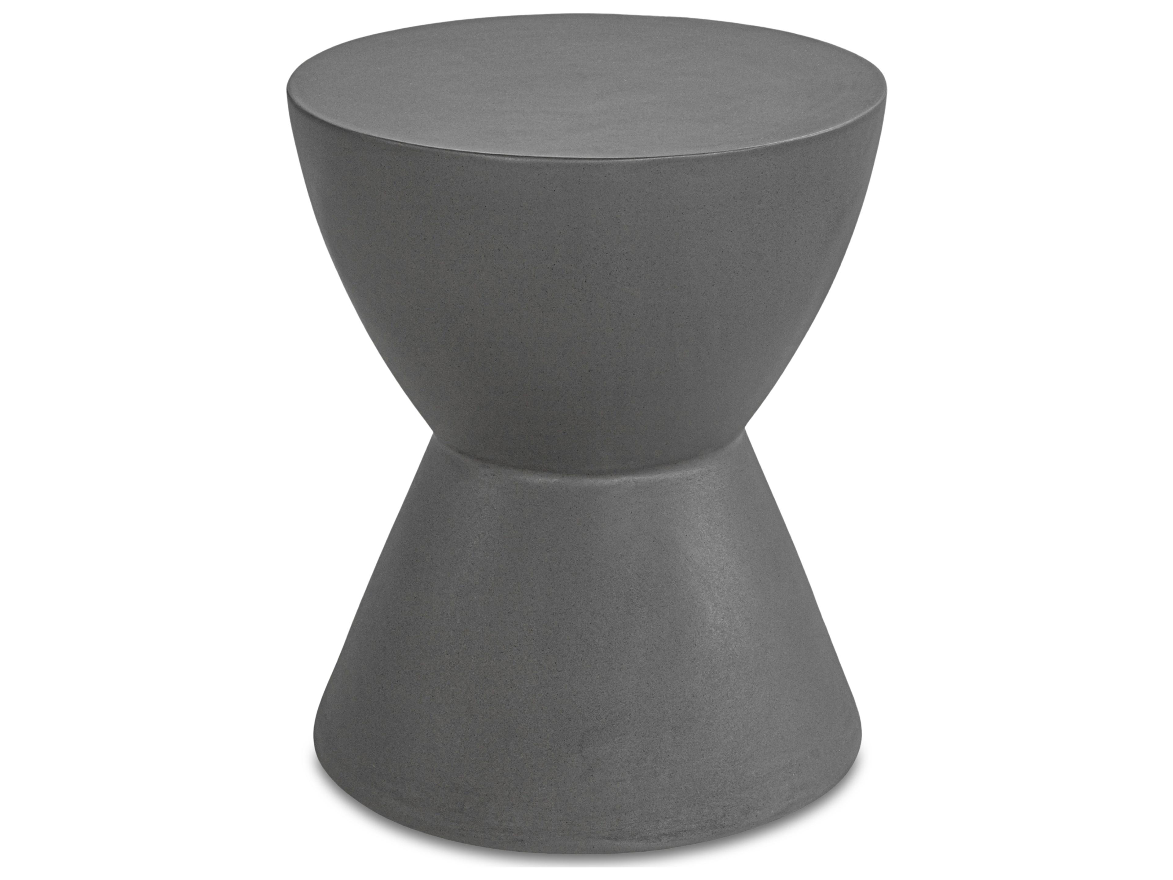 Moe's Home Hourglass Dark Grey Accent Stool