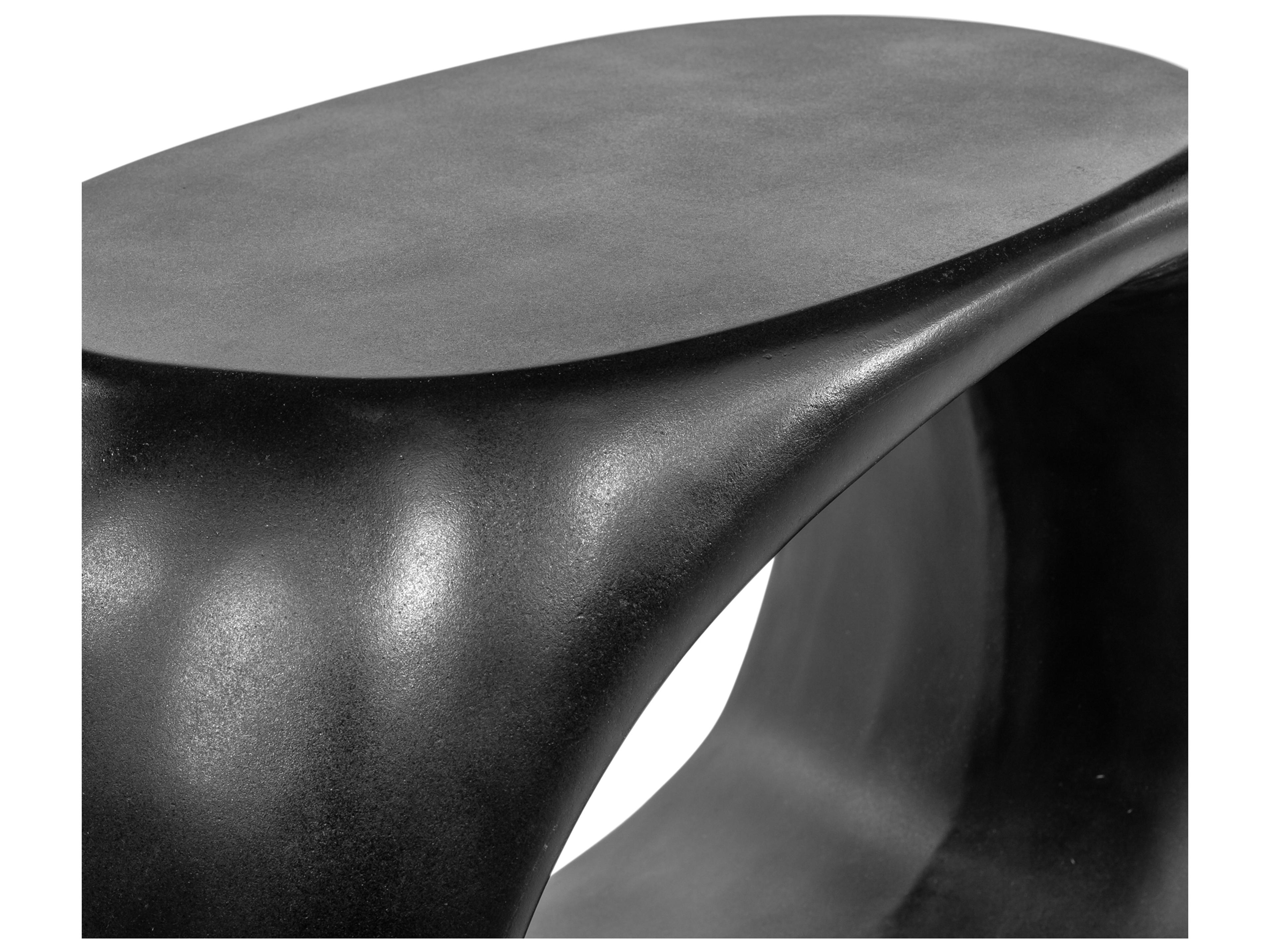 Moe's Home Albers Black Accent Stool