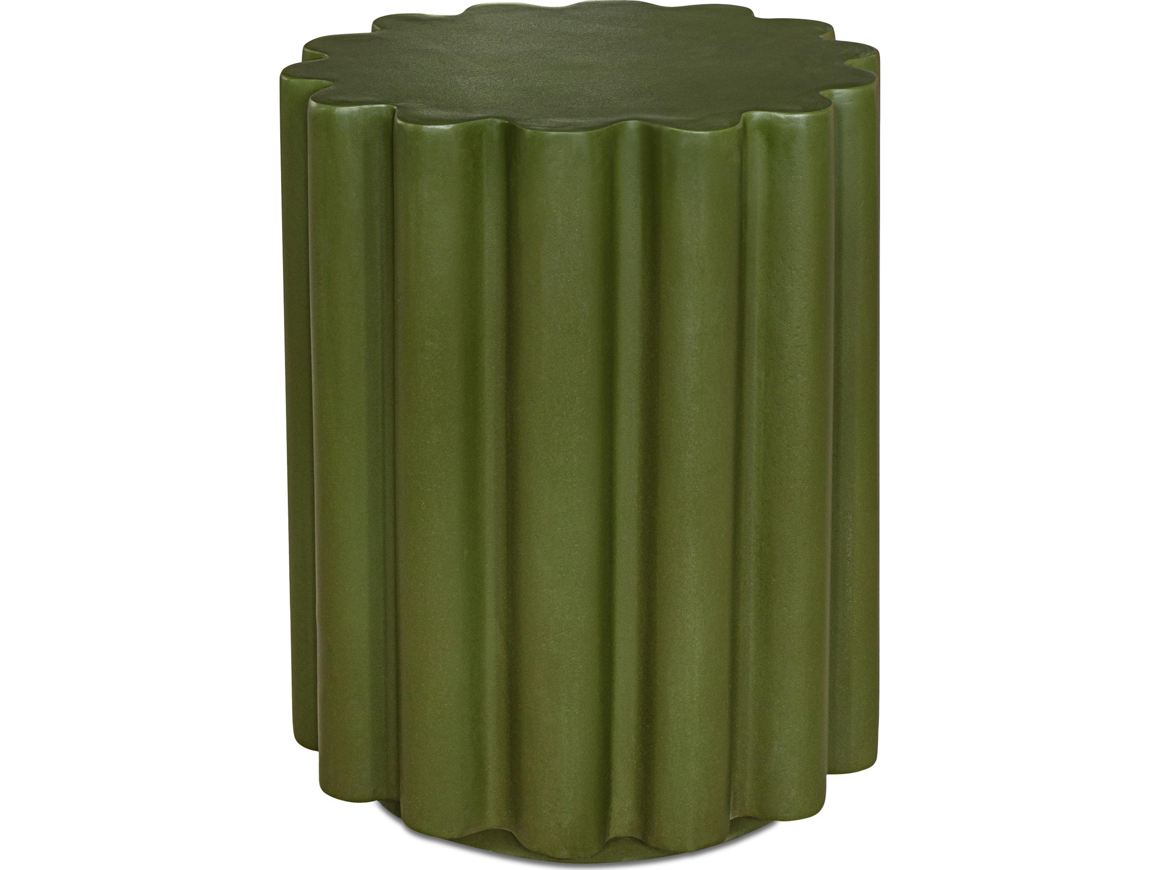 Taffy Accent Table Green Concrete