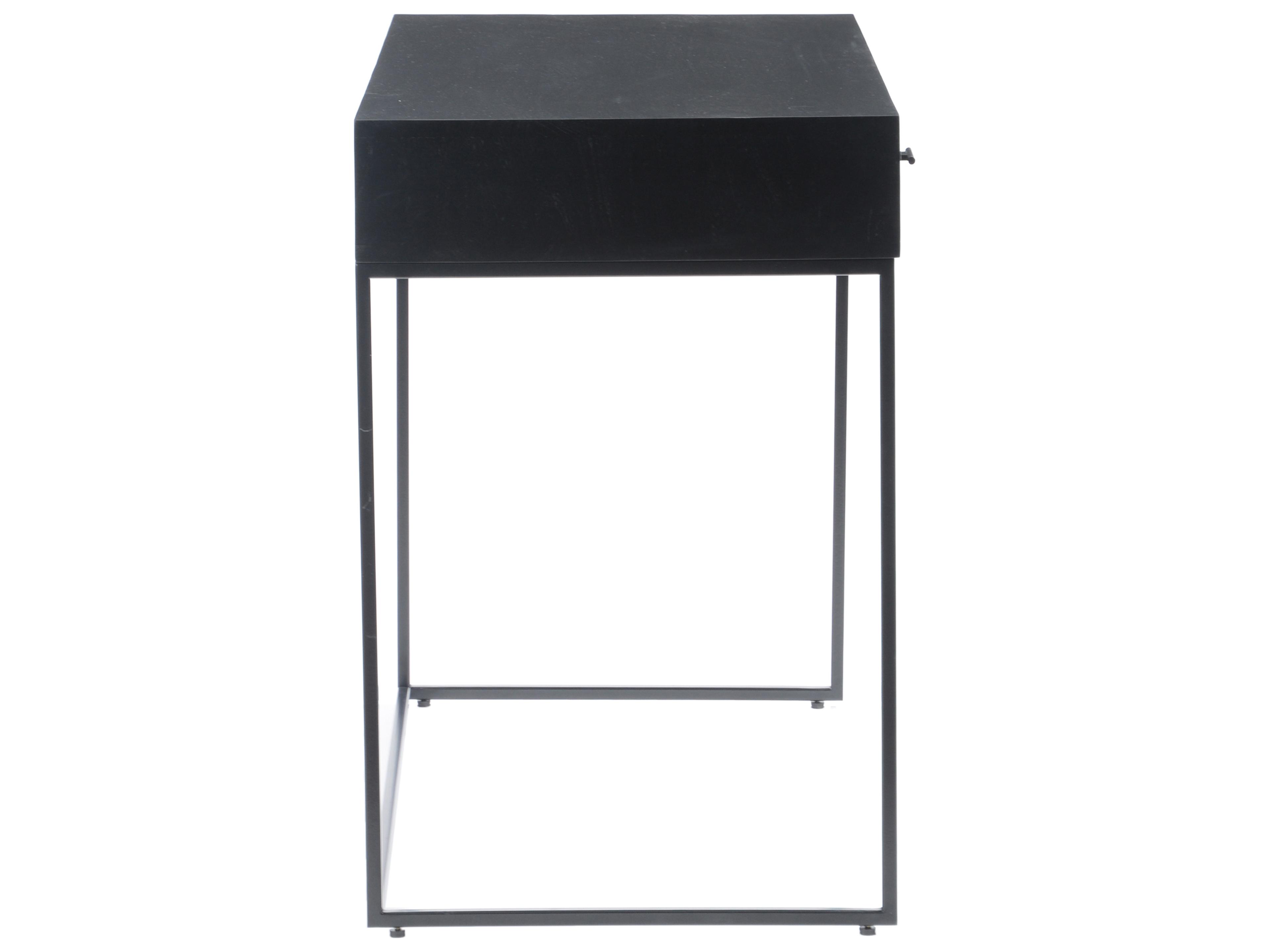 Moe's Home Black Acacia Wood Secretary Desk