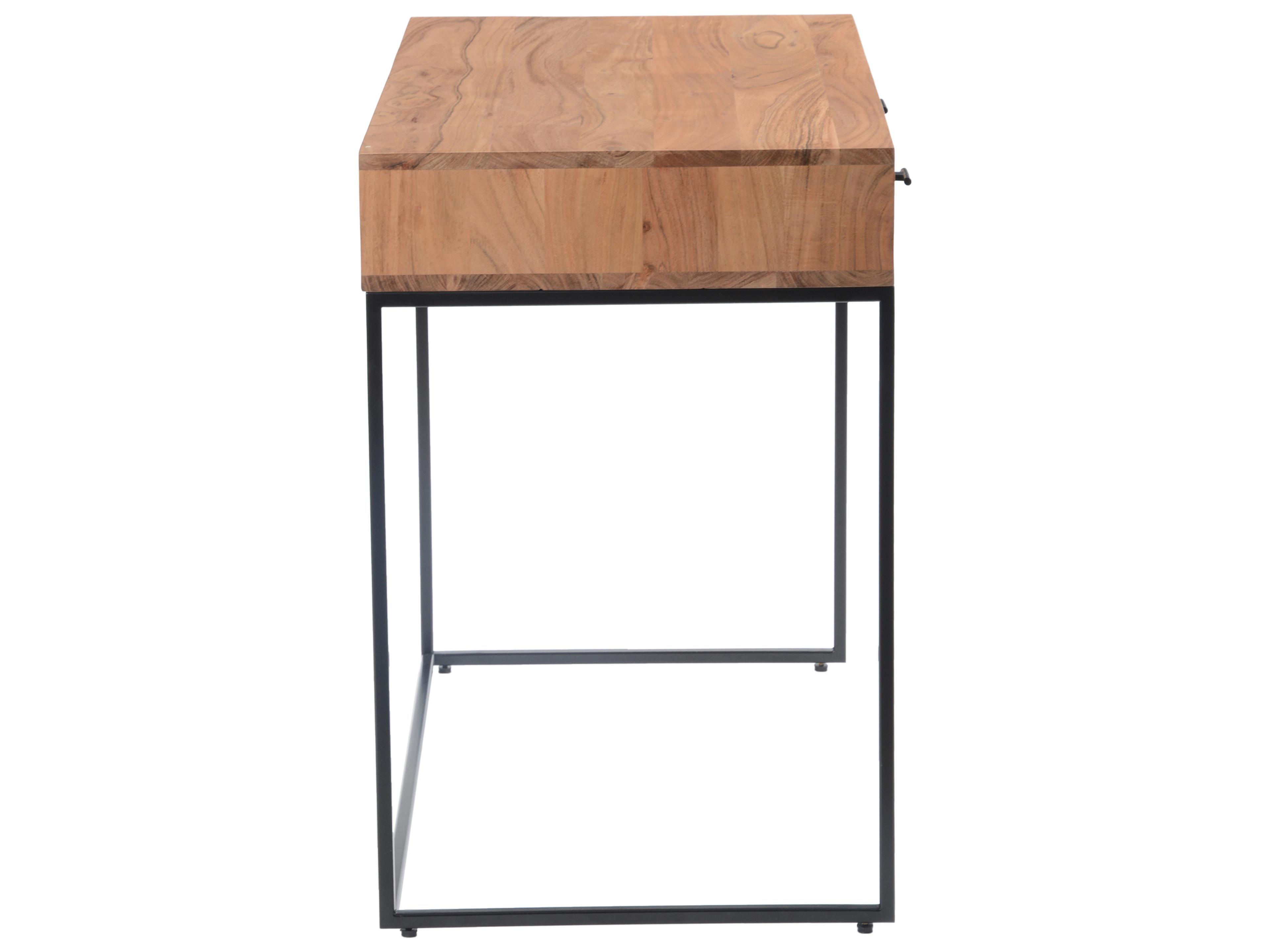 Moe's Home Natural Brown Acacia Wood Secretary Desk