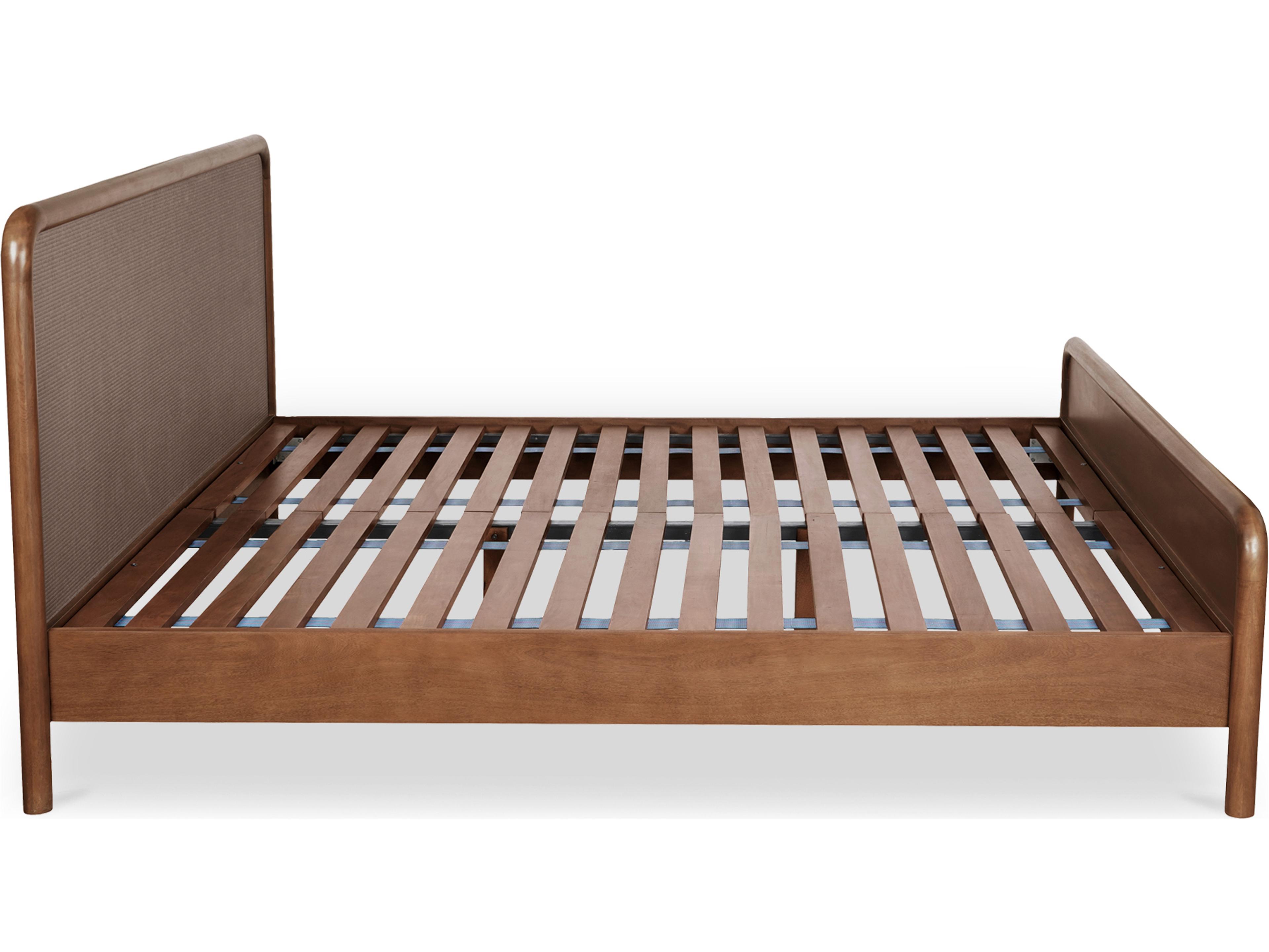 Moe's Home Rye Queen Bed Warm Brown