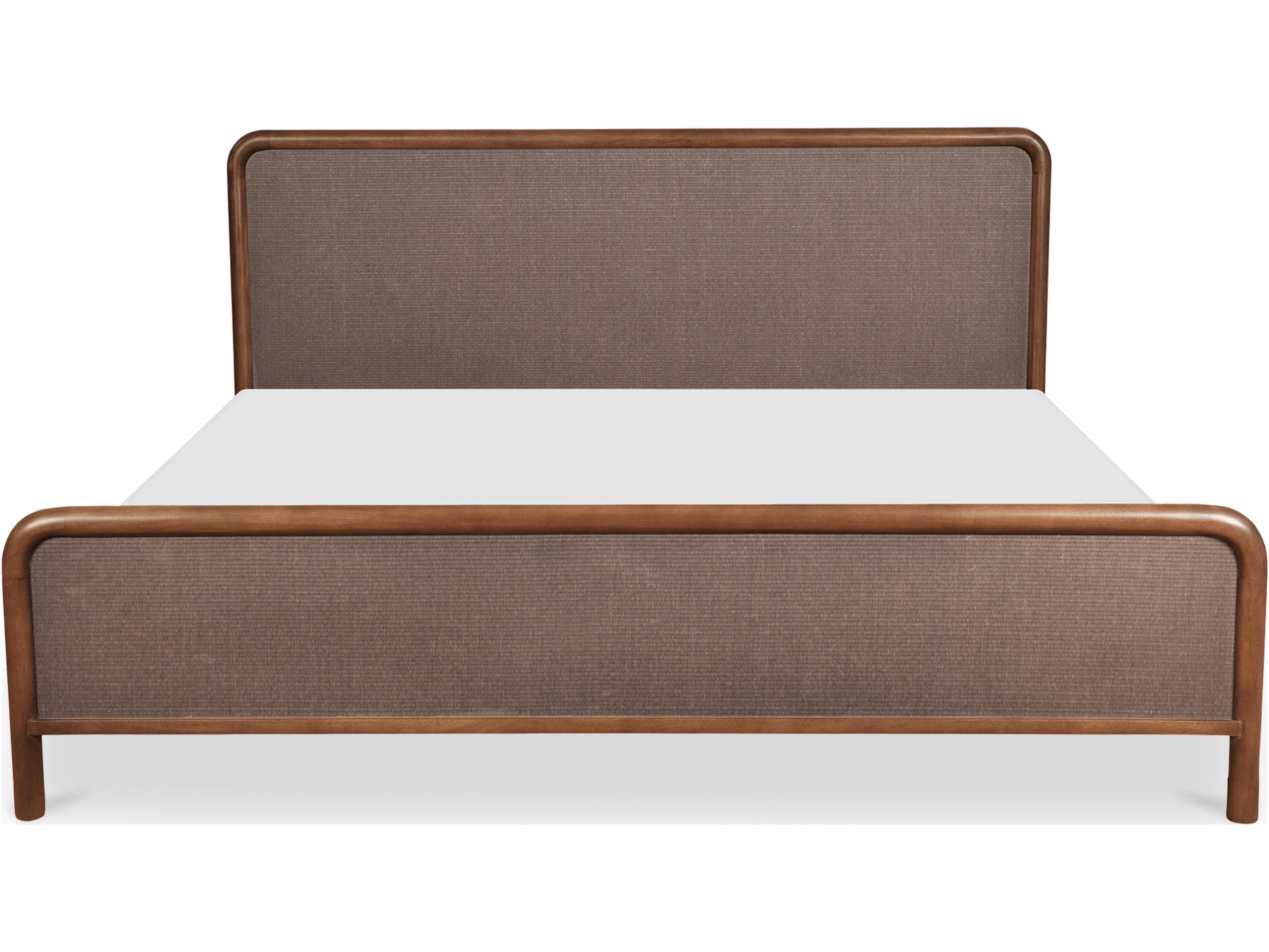 Rye King Bed Warm Brown Solid Wood