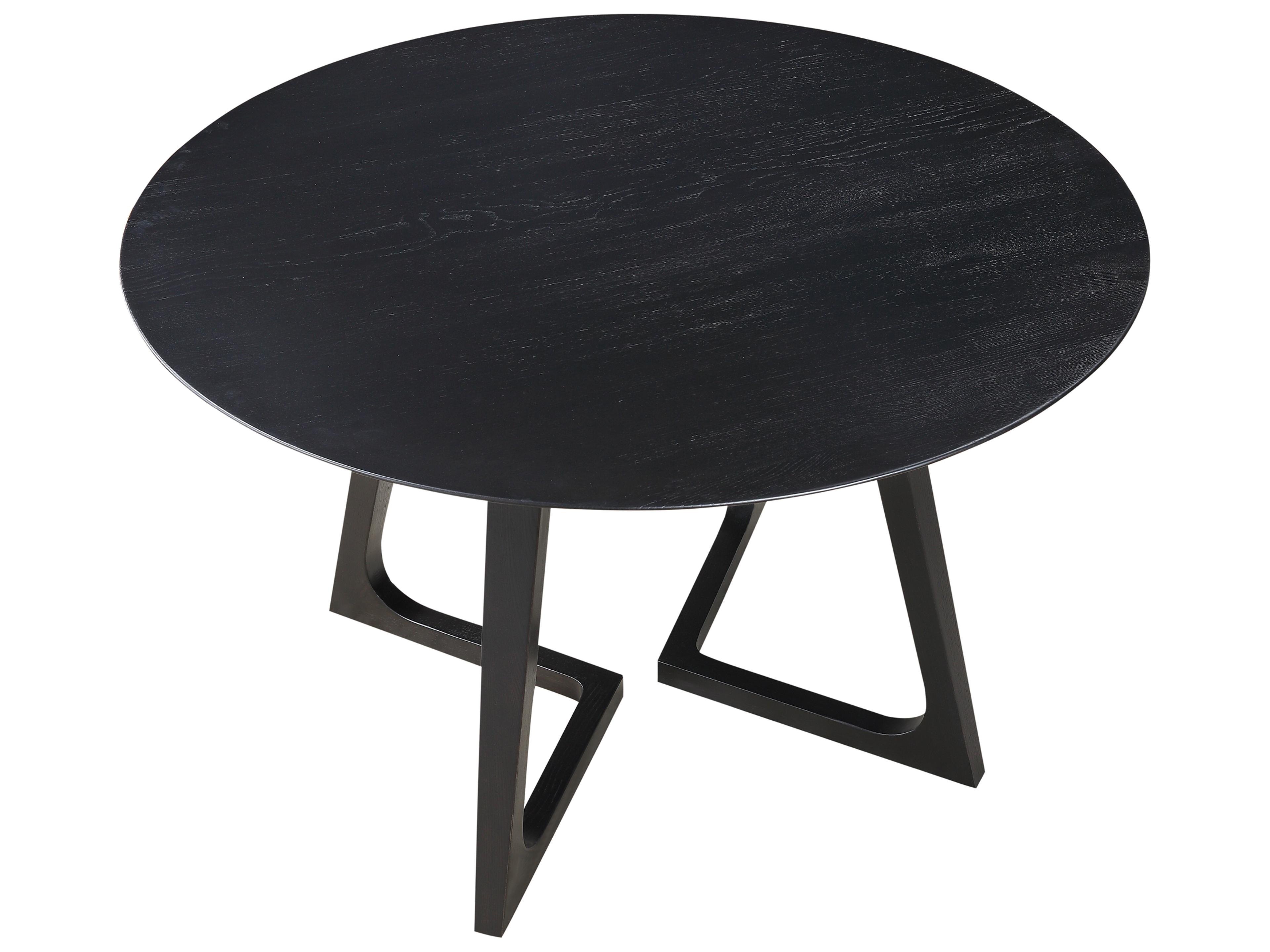 Moe's Home Godenza Round Dining Table Black