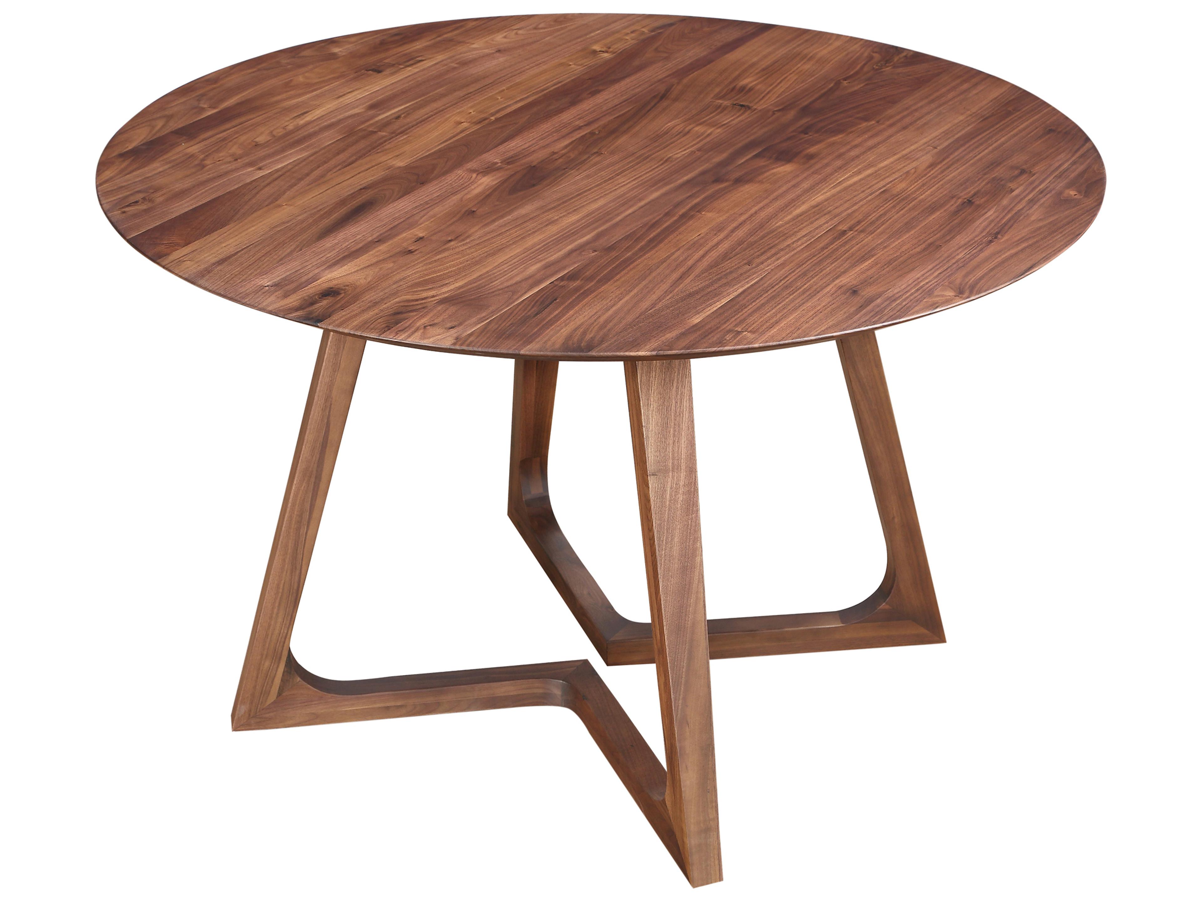Moe's Home Godenza Round Dining Table Brown