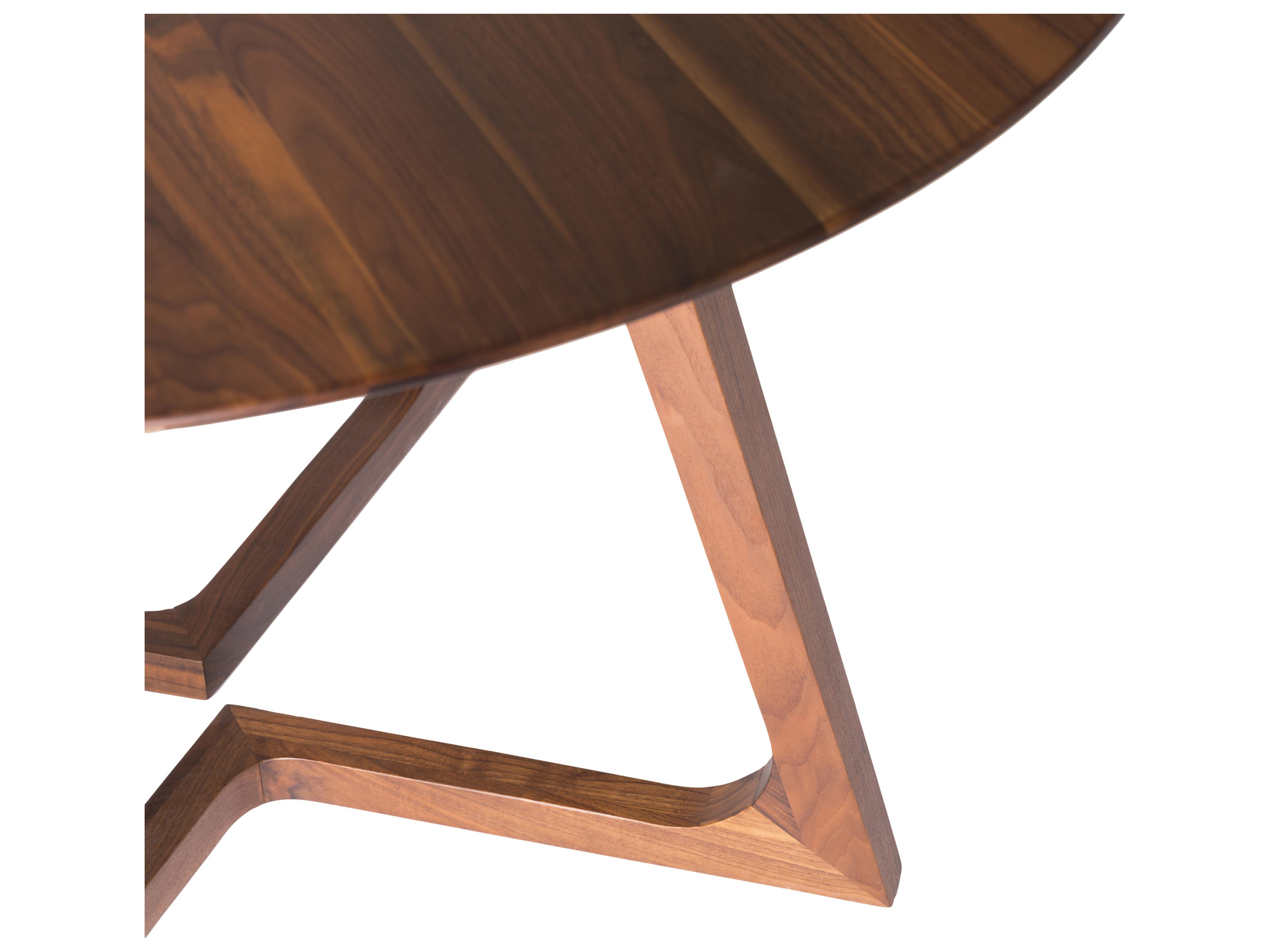 Moe's Home Godenza Round Dining Table Brown