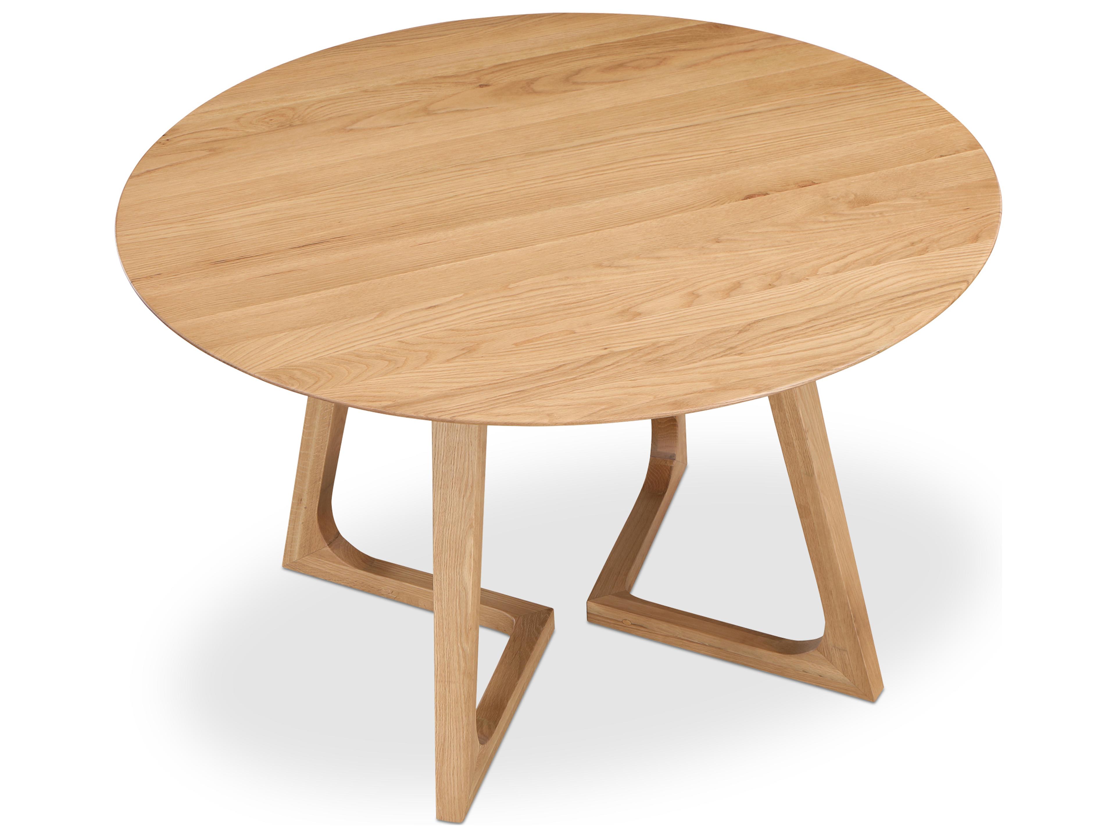 Moe's Home Godenza Round Wood Natural Dining Table