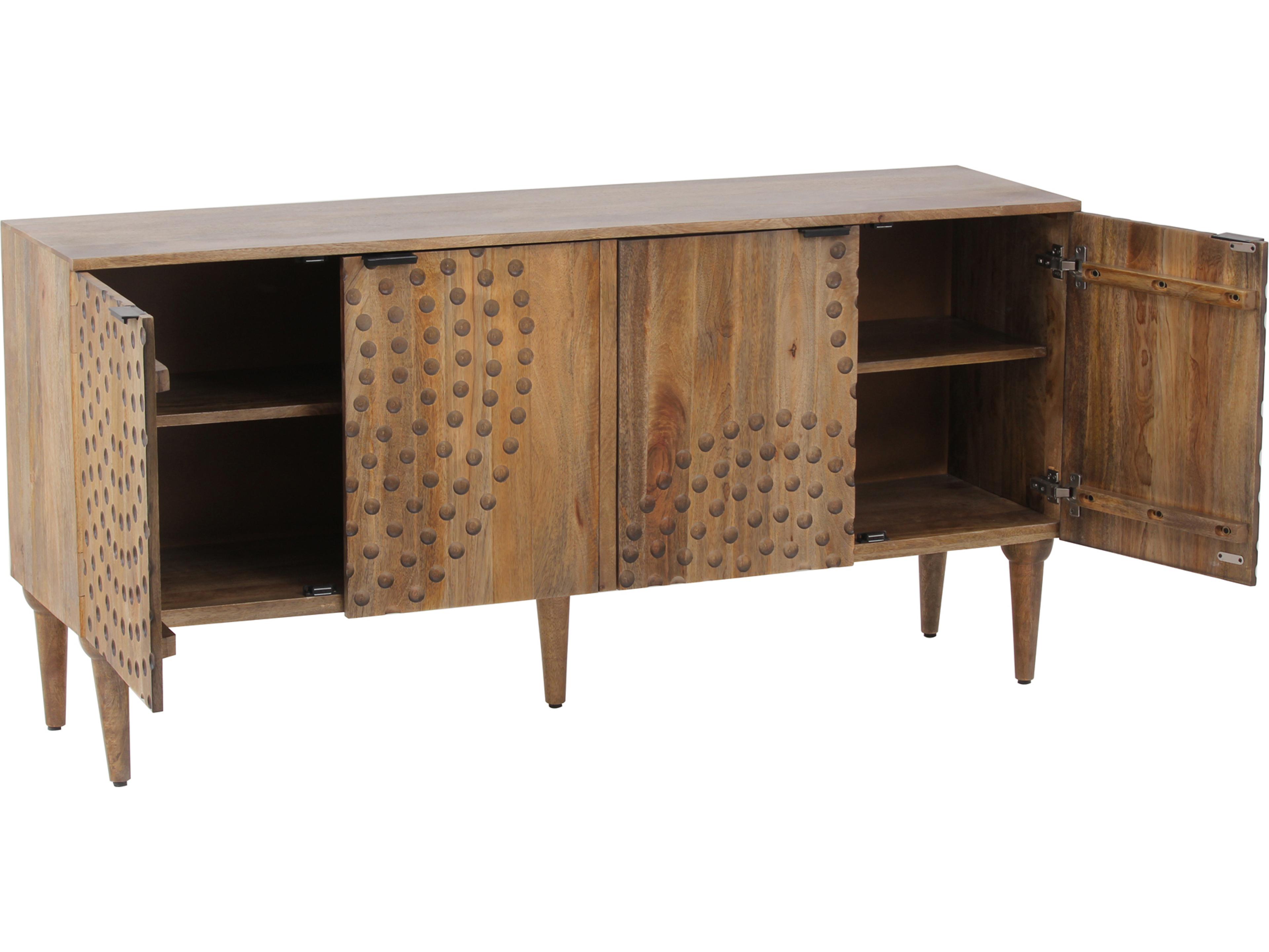 Moe's Home 62" Mango Wood Grey Sideboard