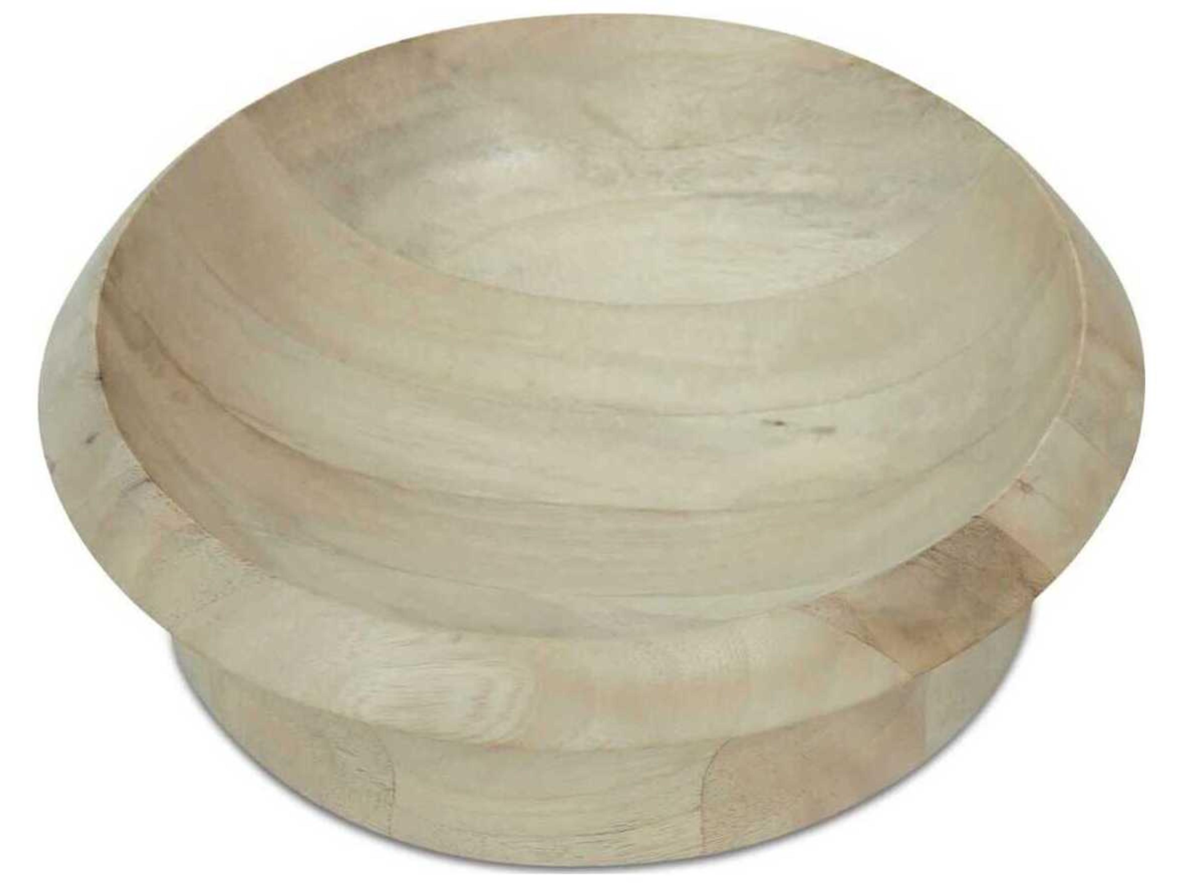 Moe's Home White Wash Olen Bowl