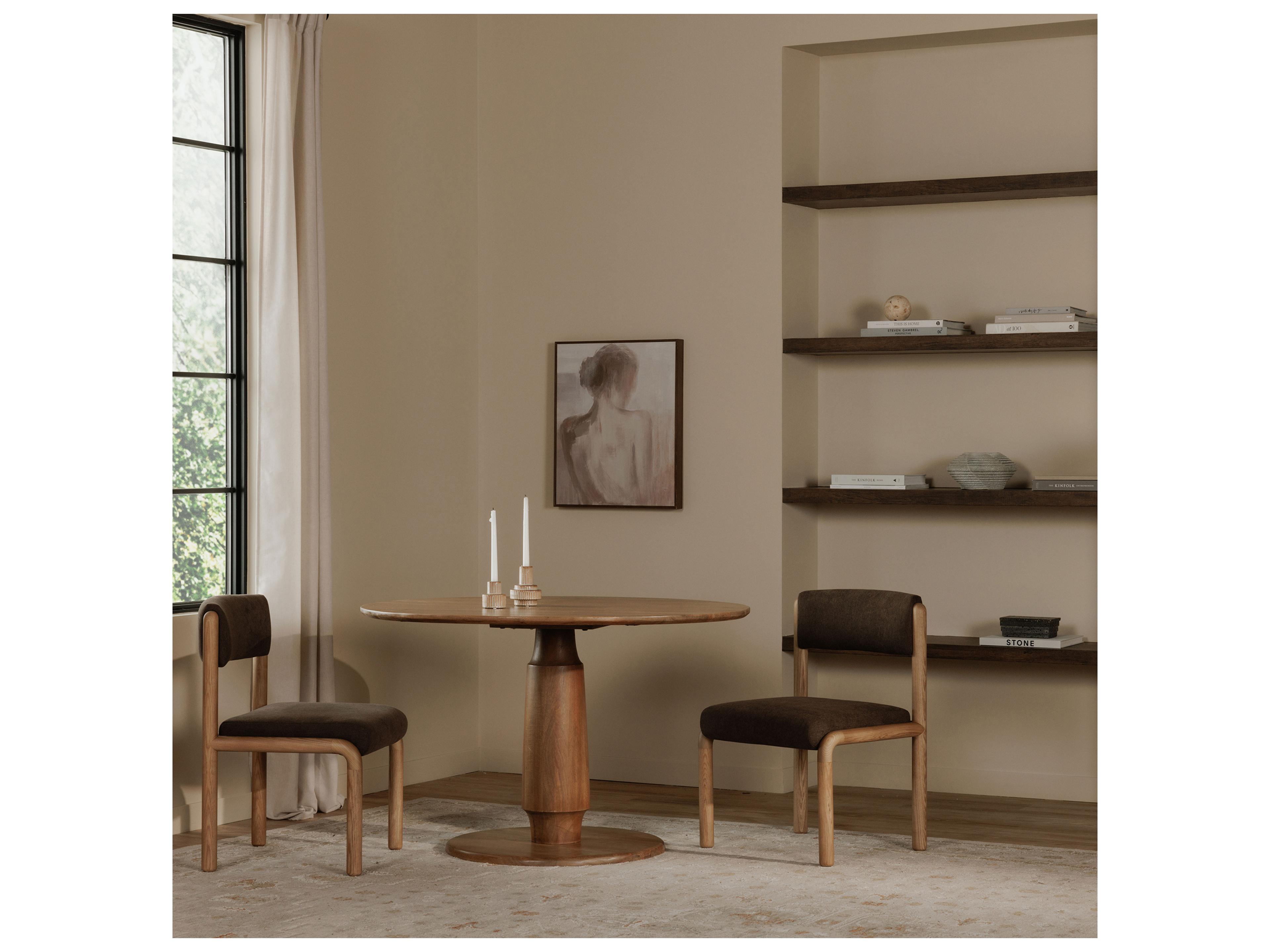 Moe's Home Clark Round Wood Dining Table