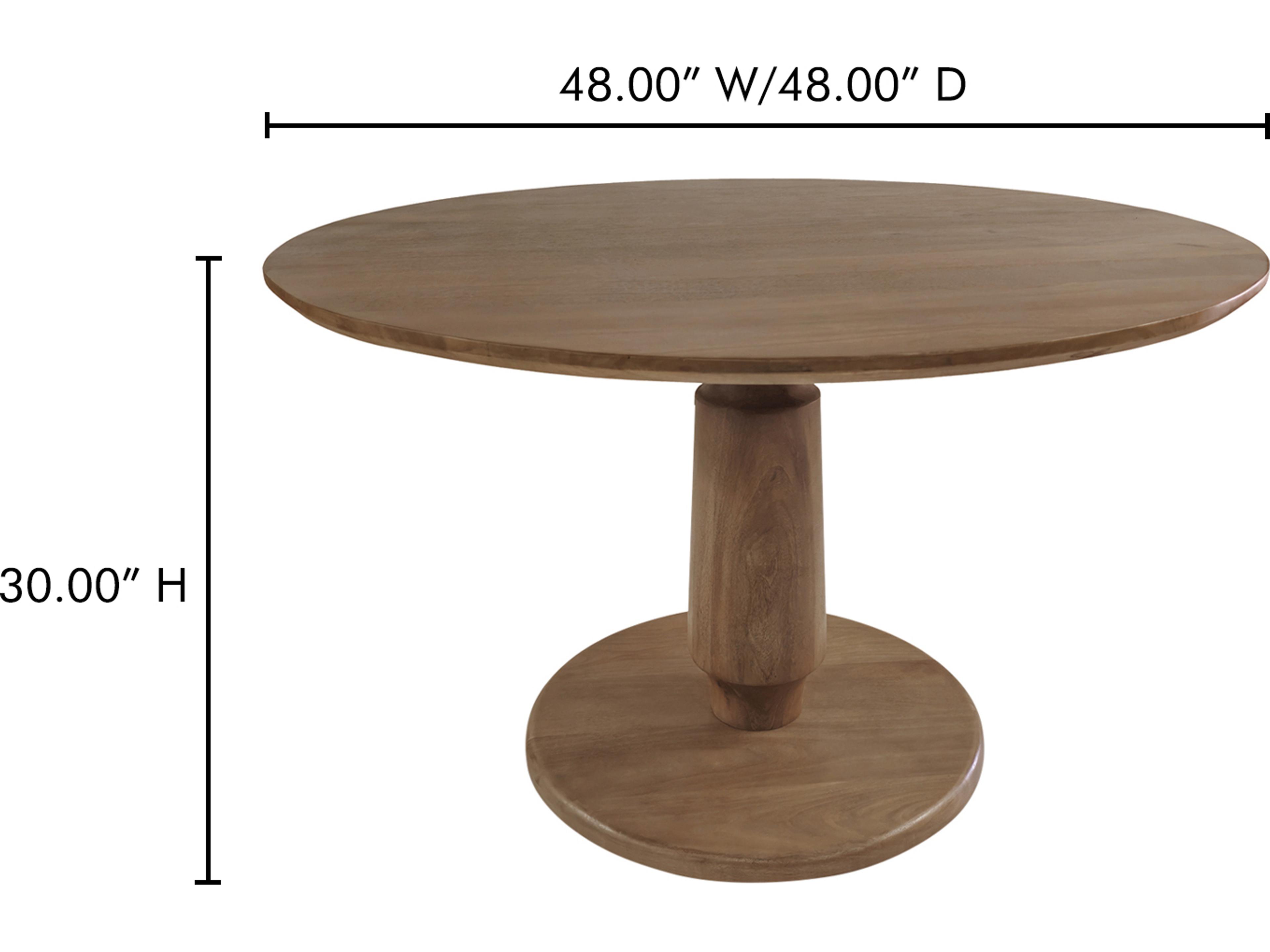 Moe's Home Clark Round Wood Dining Table