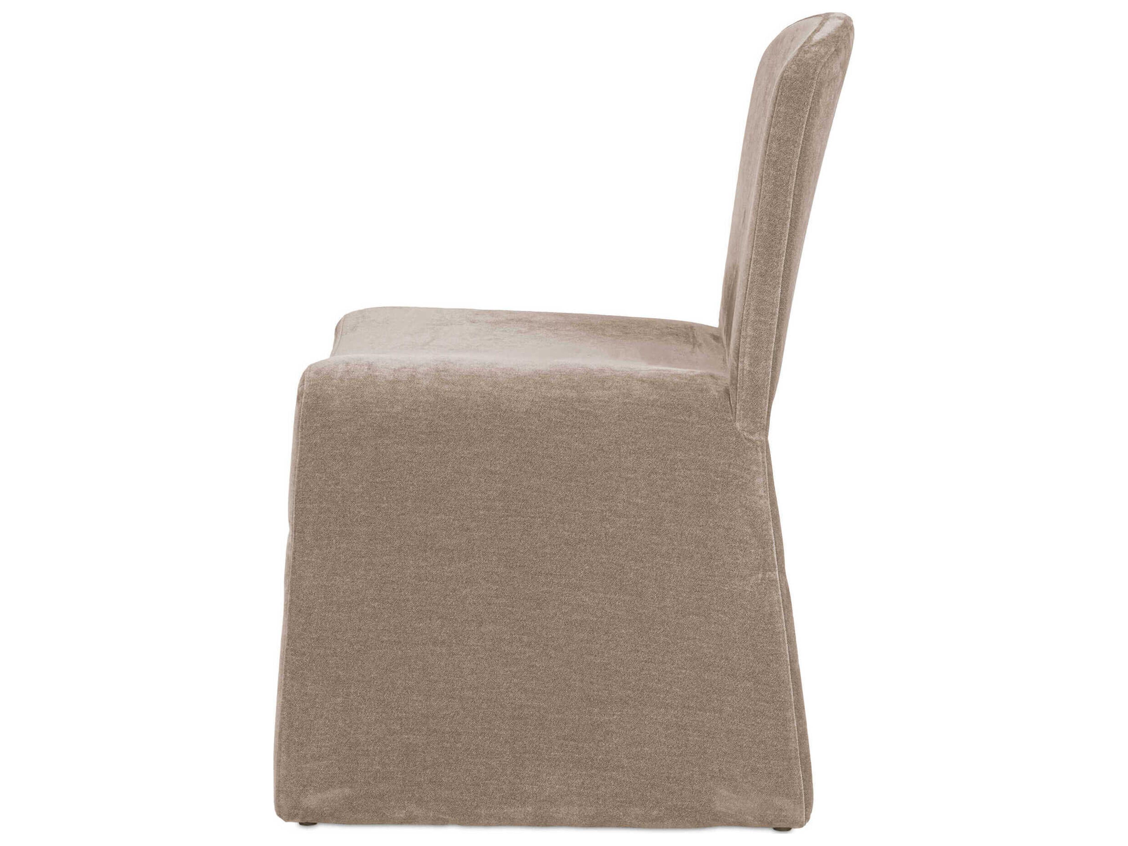 Moe's Home Ella Brown Upholstered Armless Dining Chair