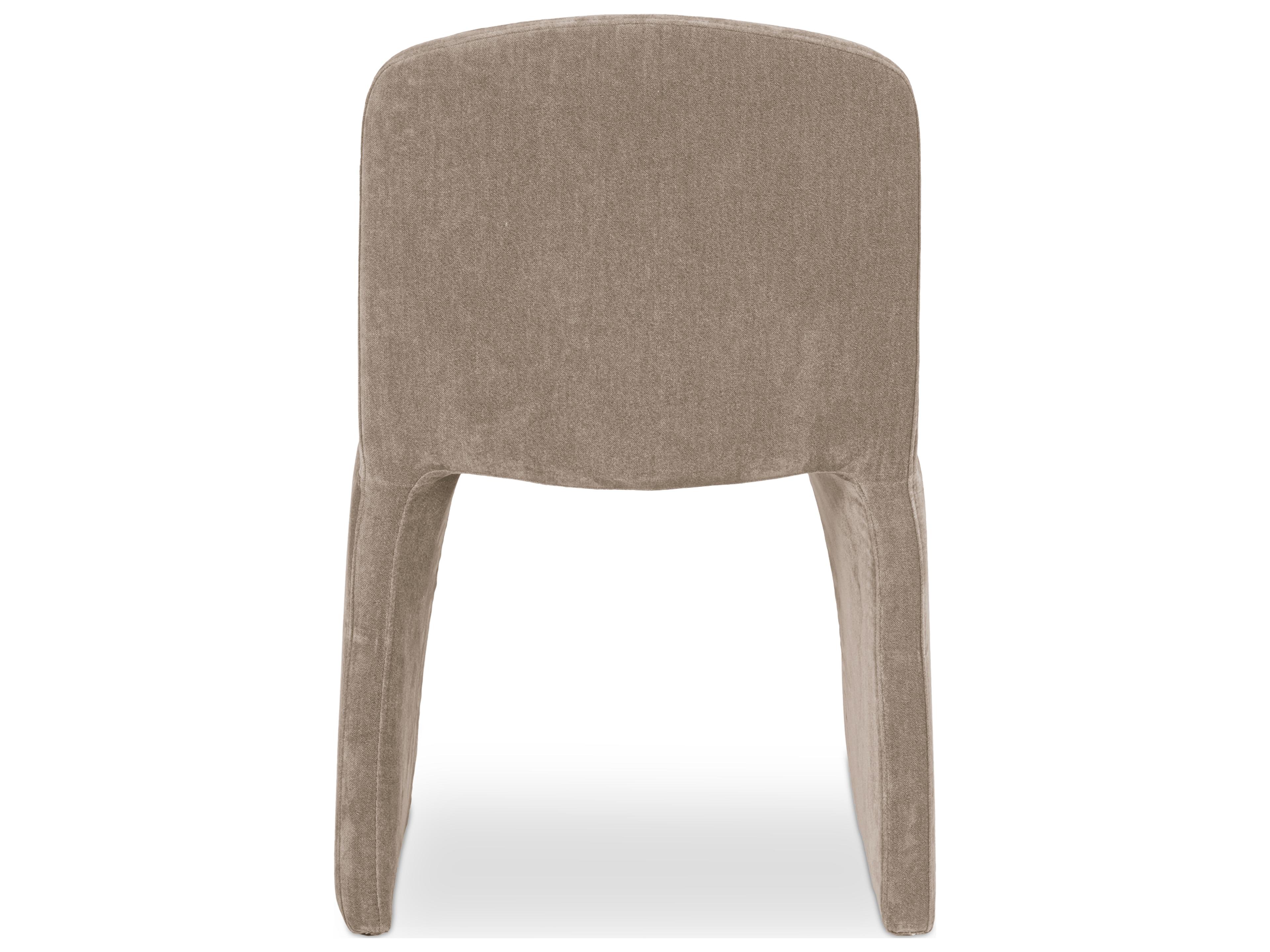 Moe's Home Ella Brown Upholstered Armless Dining Chair