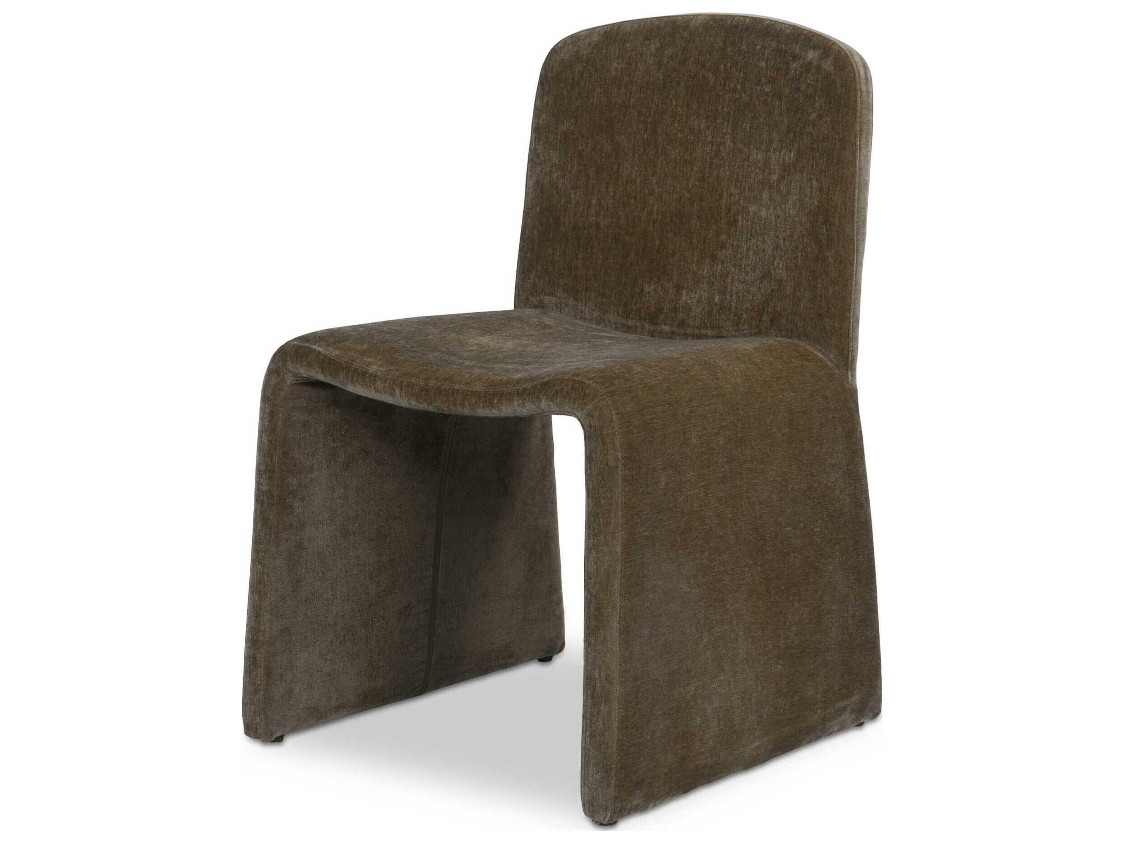Ella Green Upholstered Armless Dining Chair