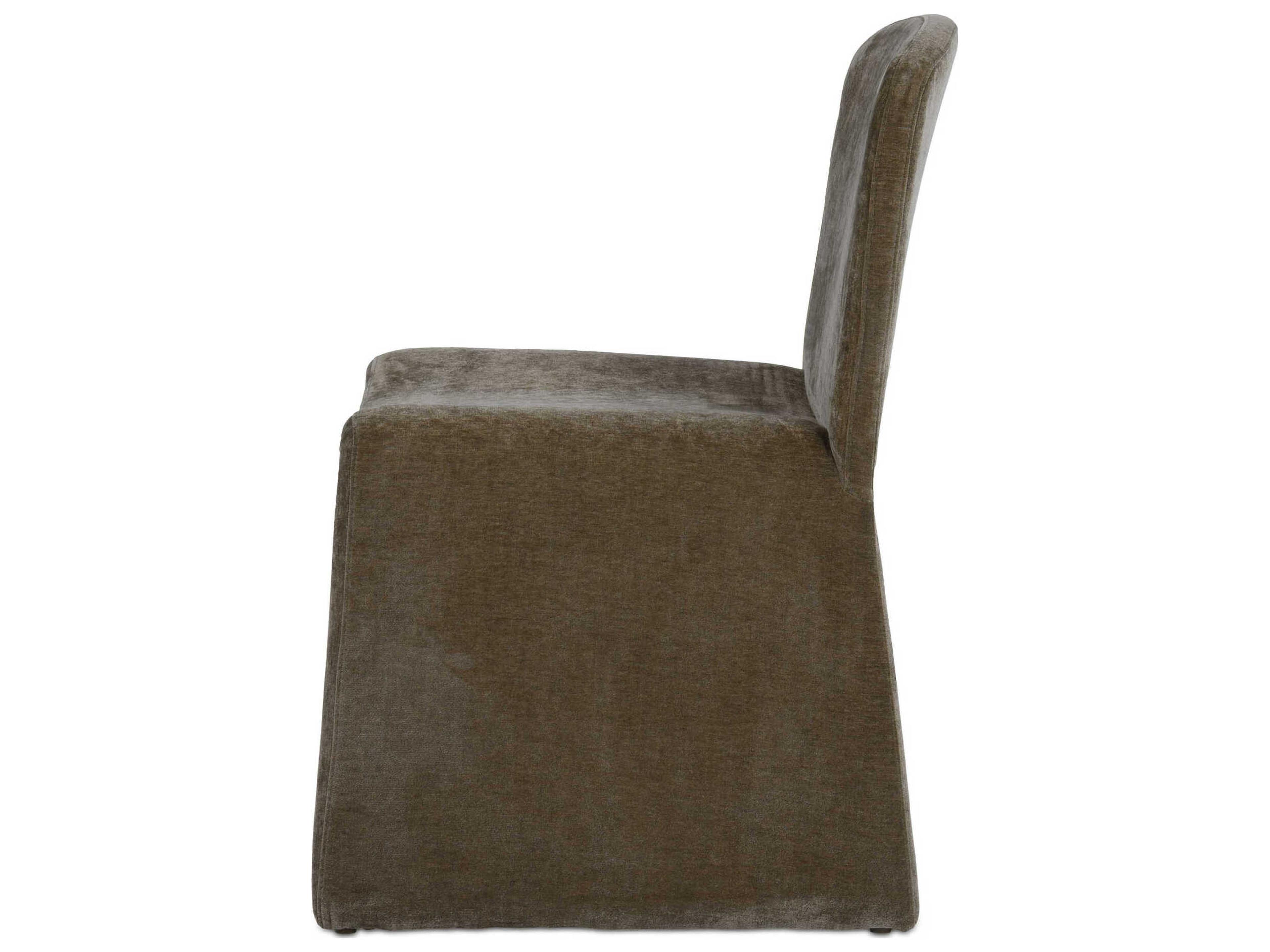 Moe's Home Ella Green Upholstered Armless Dining Chair