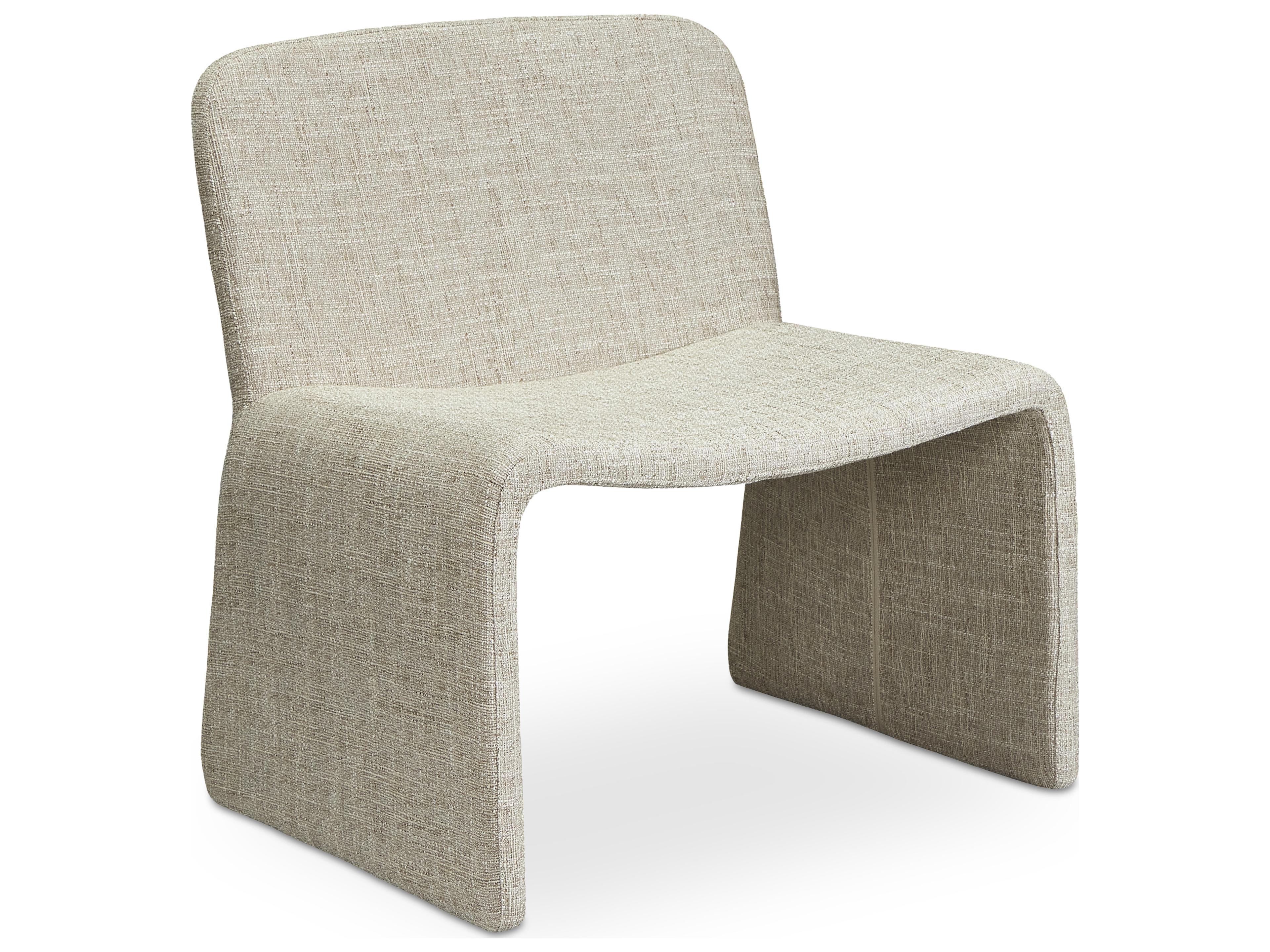 Moe's Home Ella Beige Fabric Accent Chair