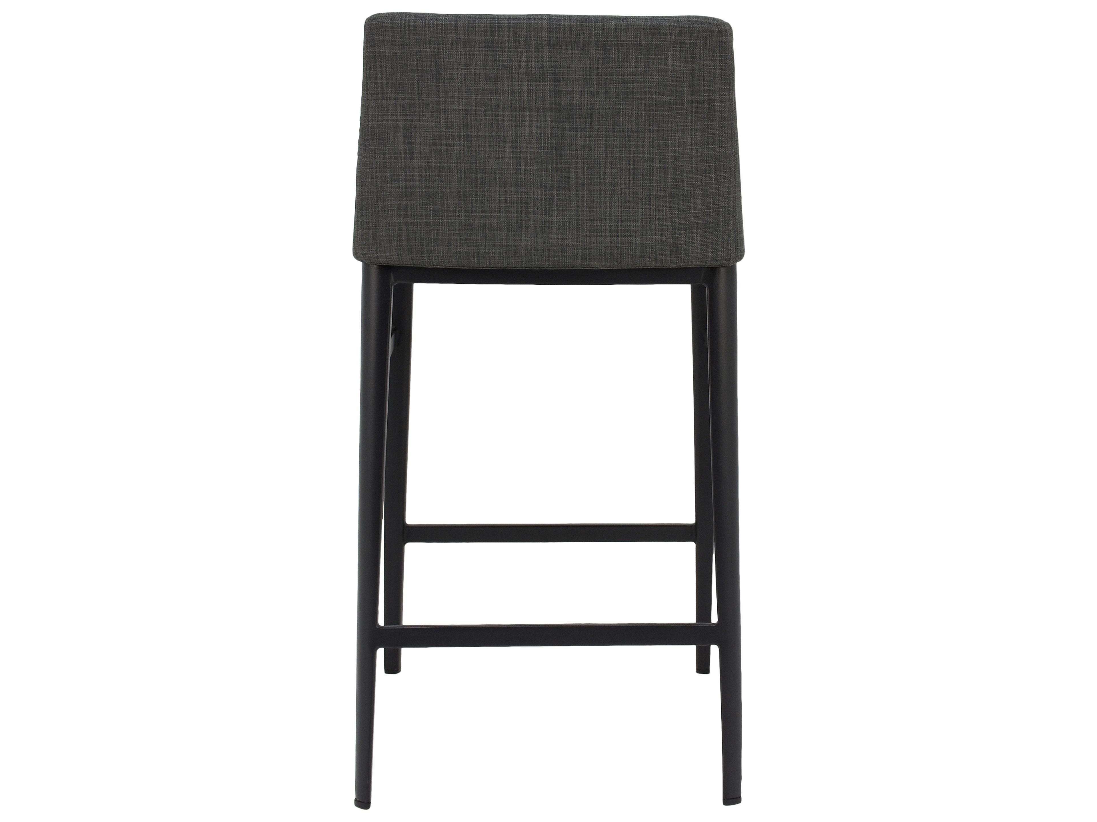 Moe's Home Upholstered Charcoal Grey Baron Counter Stool