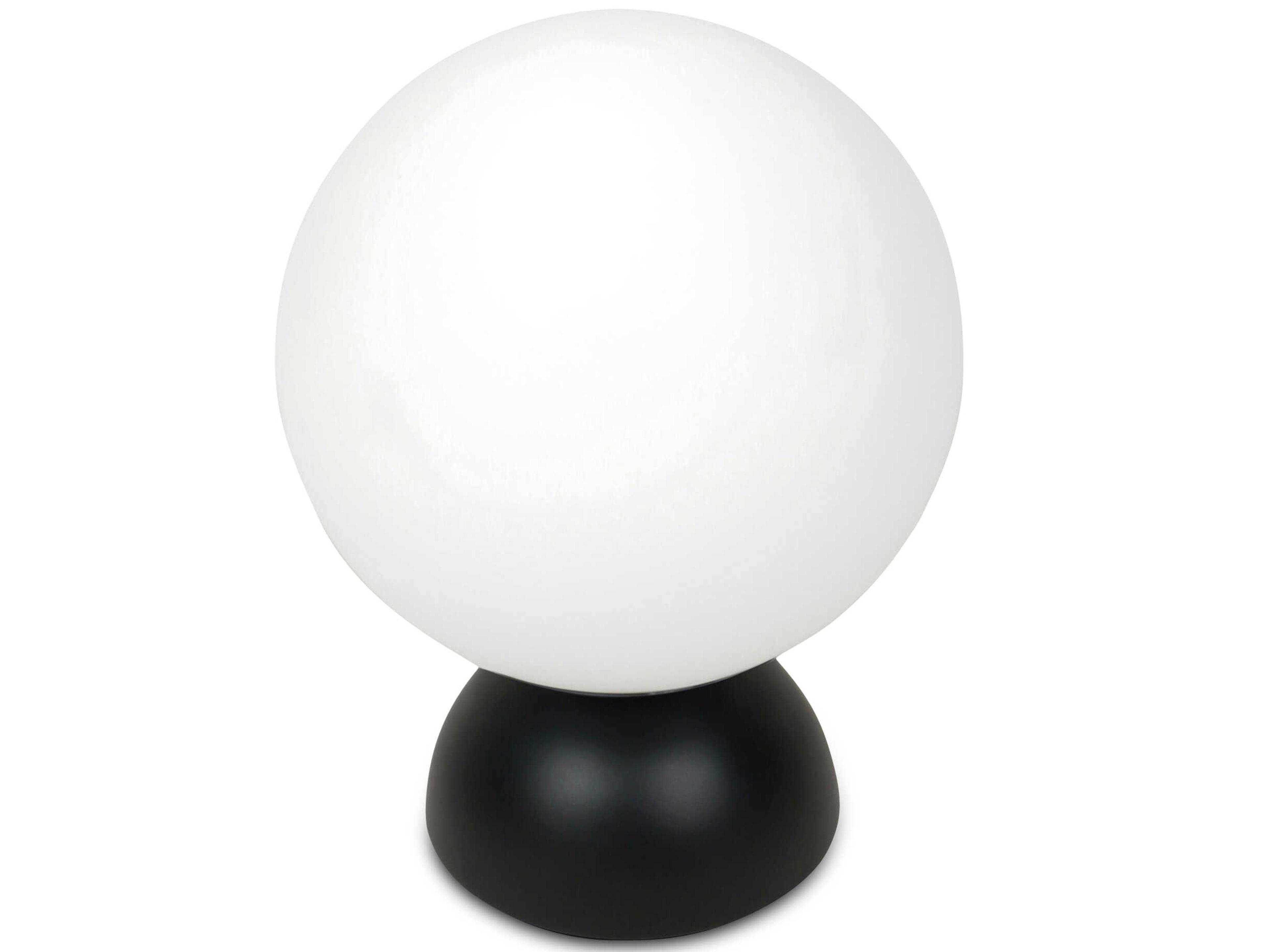 Moe's Home Ovi Black Milky Opal Glass Table Lamp