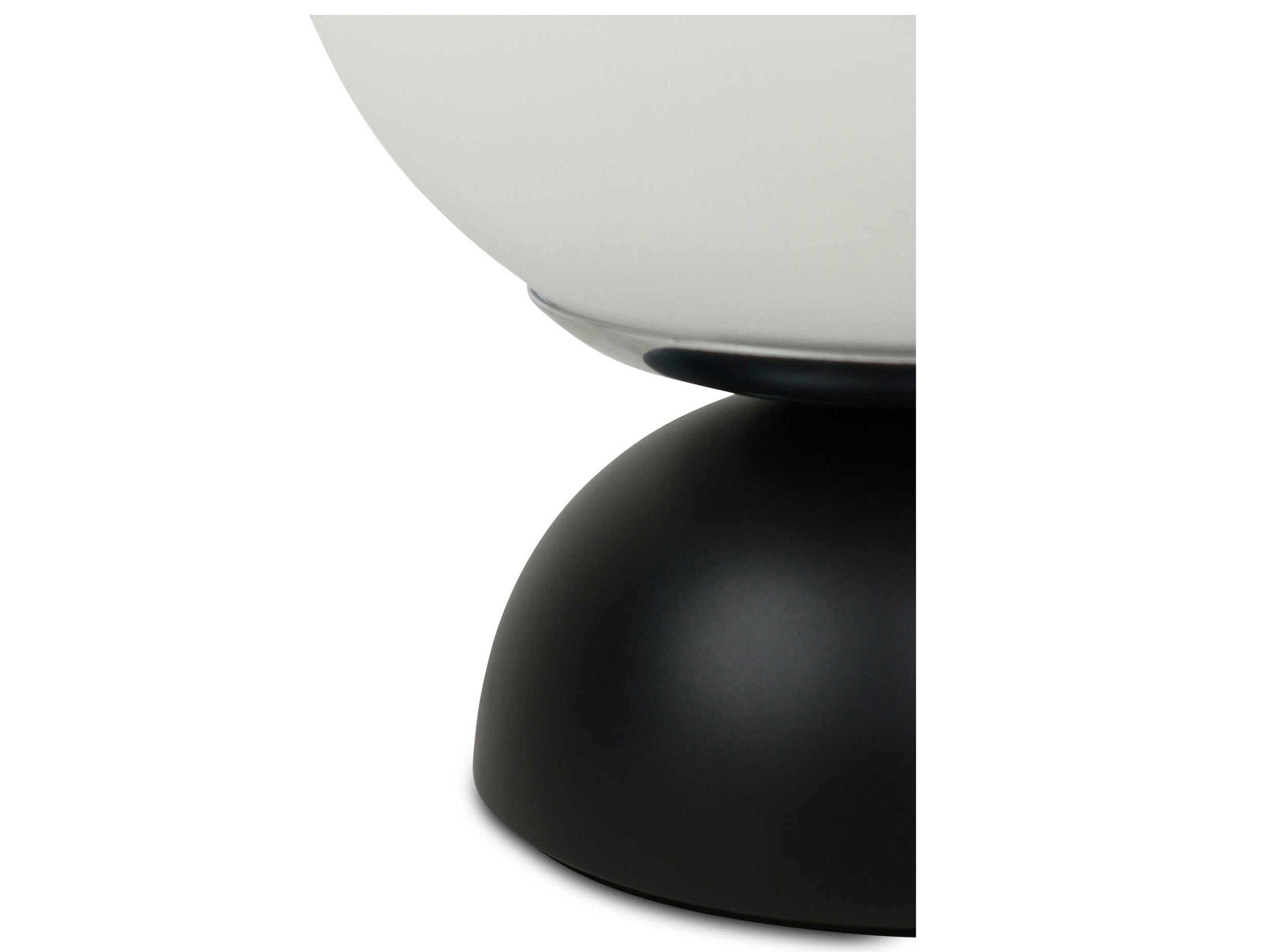 Moe's Home Ovi Black Milky Opal Glass Table Lamp
