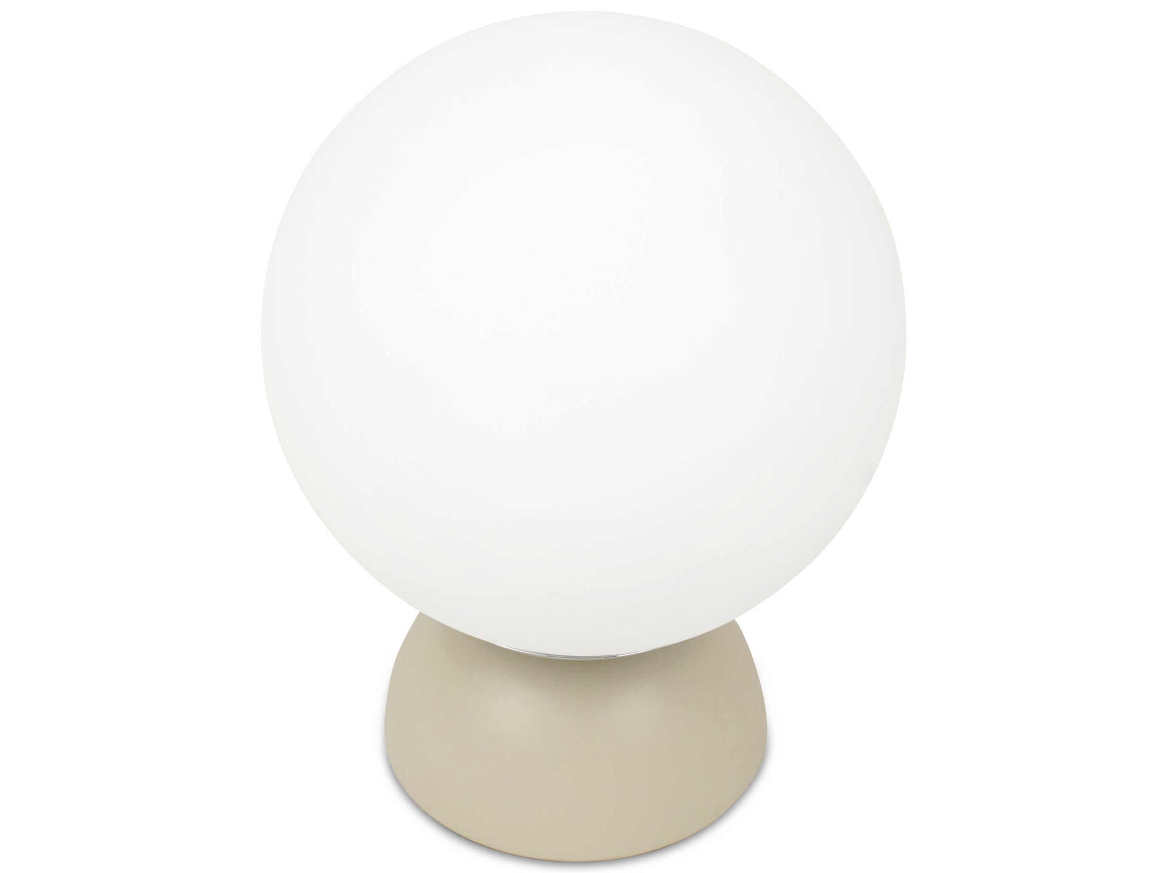 Moe's Home Ovi Beige Milky Opal Glass Off White Table Lamp