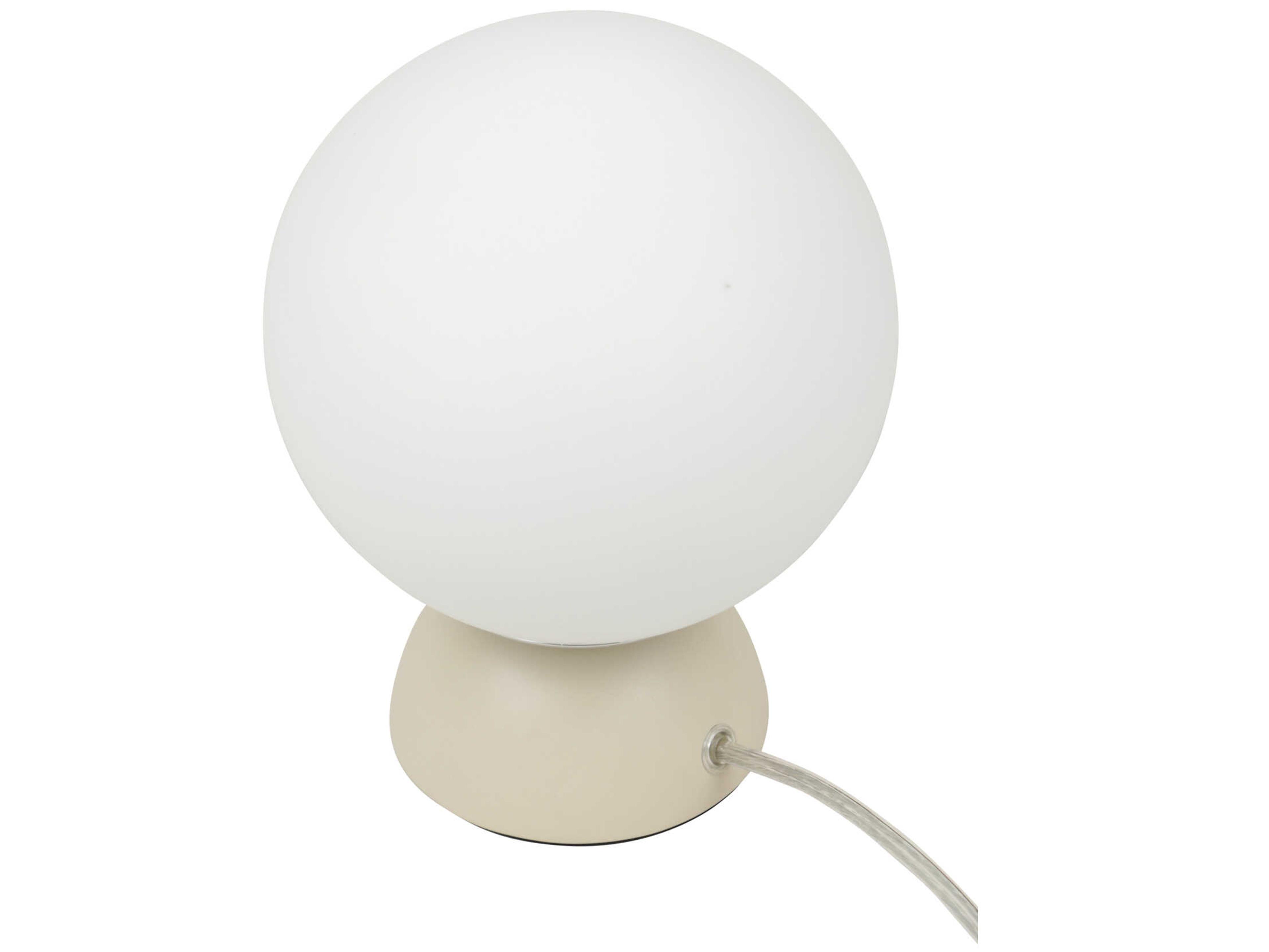 Moe's Home Ovi Beige Milky Opal Glass Off White Table Lamp