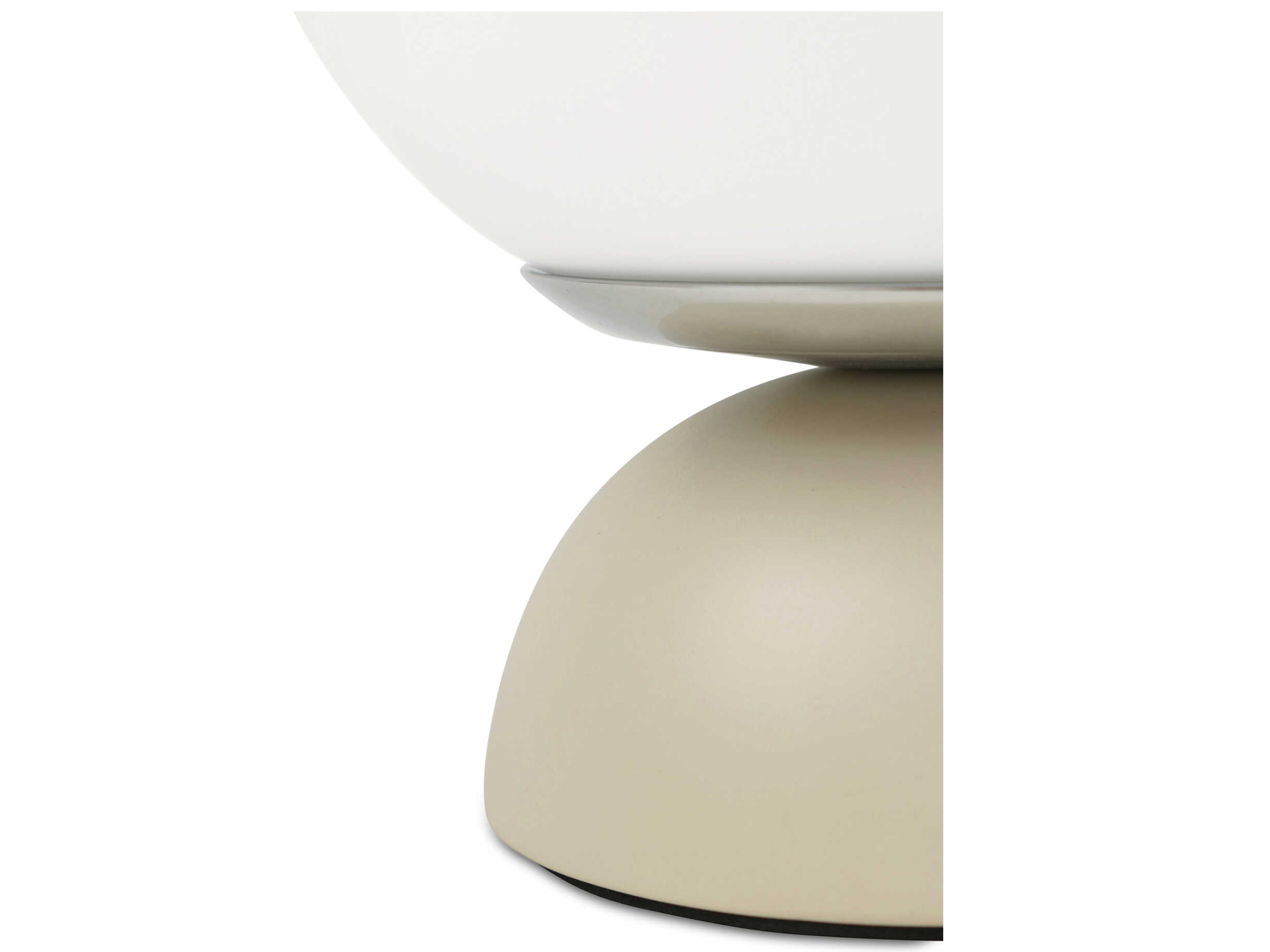 Moe's Home Ovi Beige Milky Opal Glass Off White Table Lamp