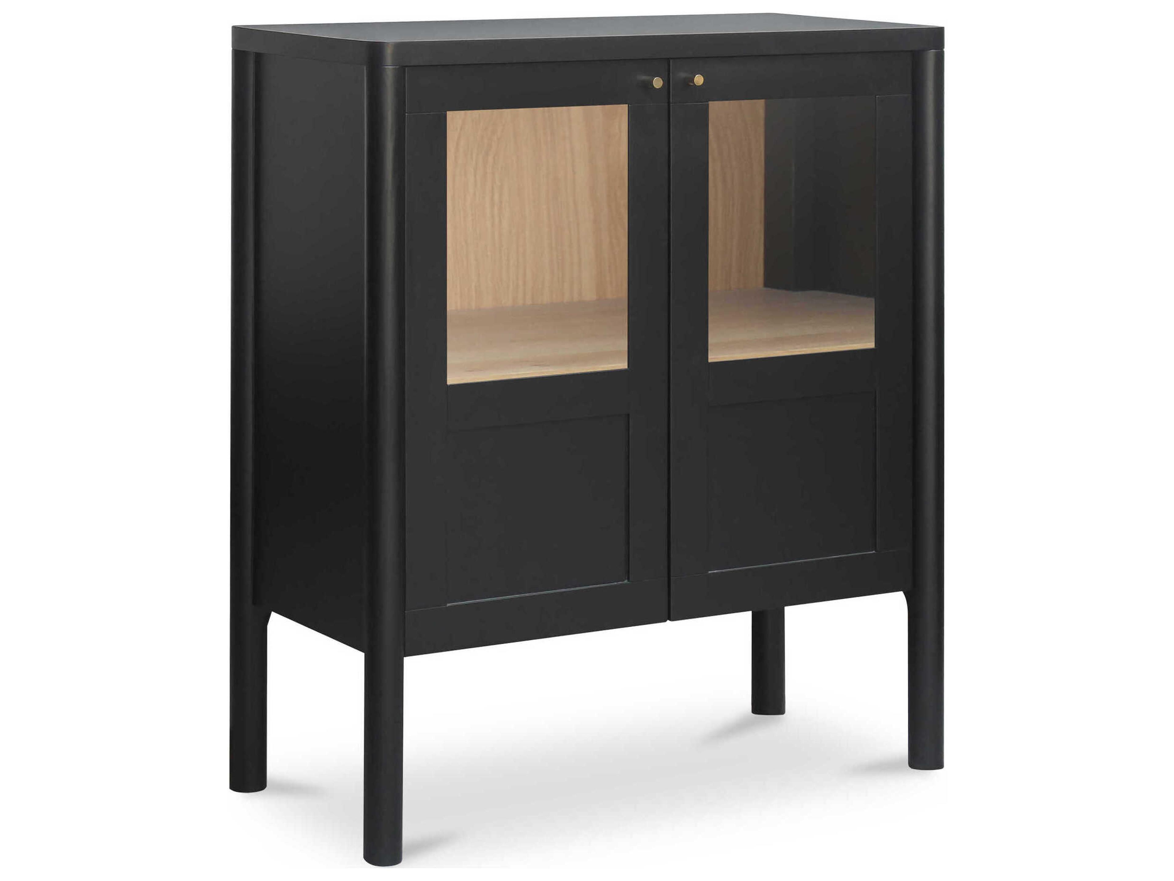 Hannah Black Oak Wood Accent Chest