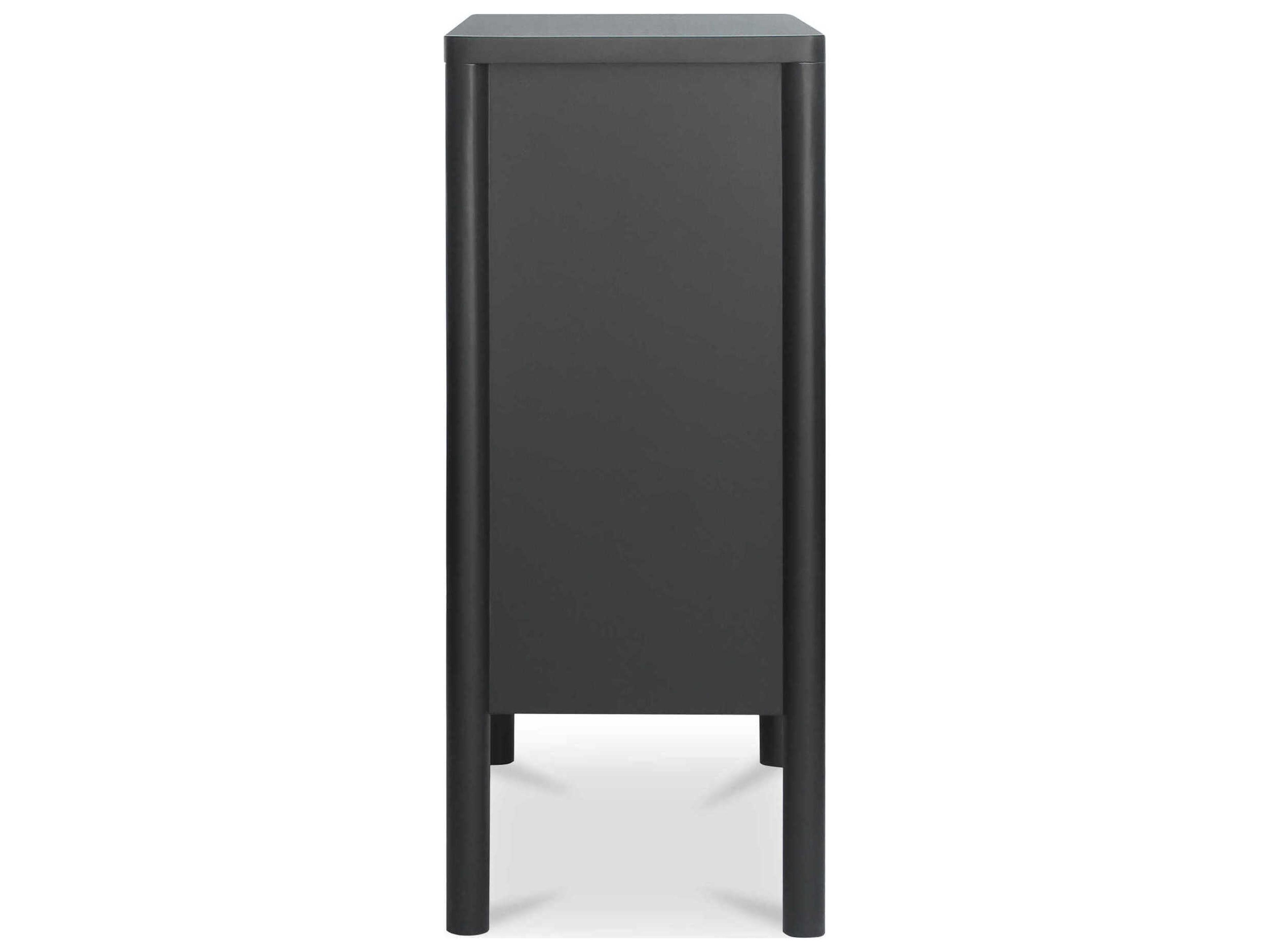 Moe's Home Hannah Black Oak Wood Accent Chest