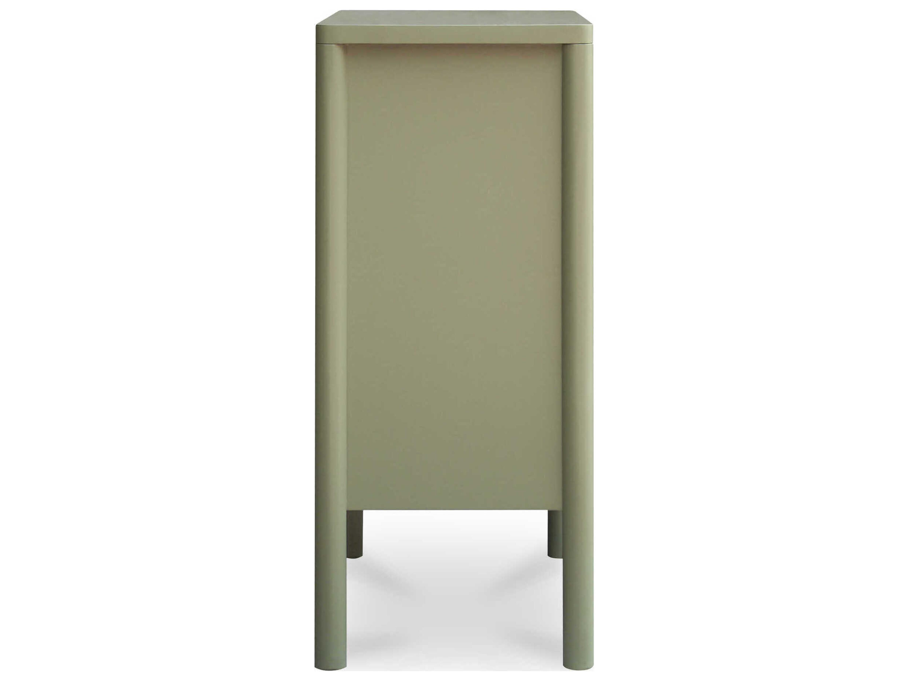 Moe's Home Hannah Green Oak Wood Accent Chest