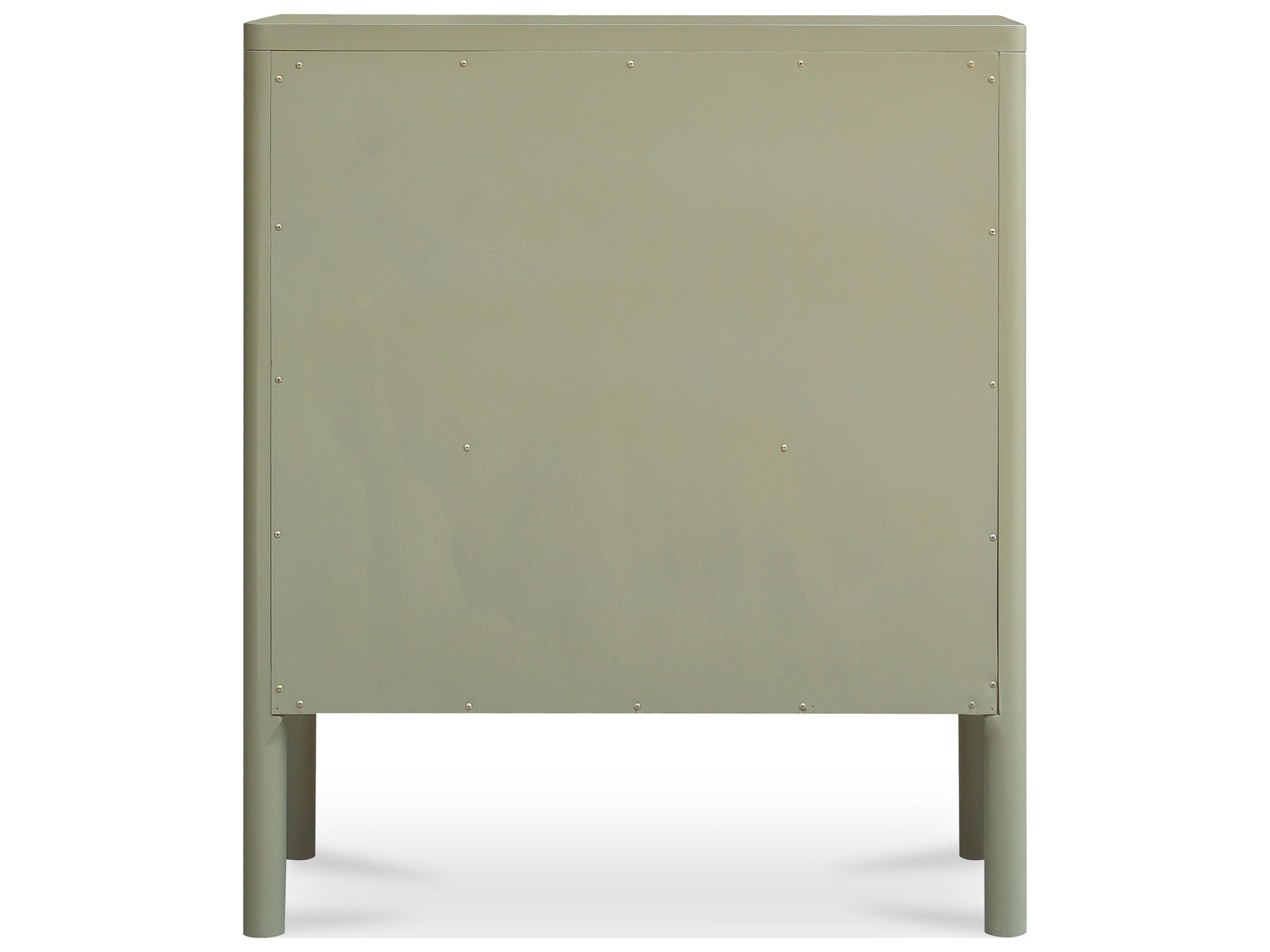 Moe's Home Hannah Green Oak Wood Accent Chest