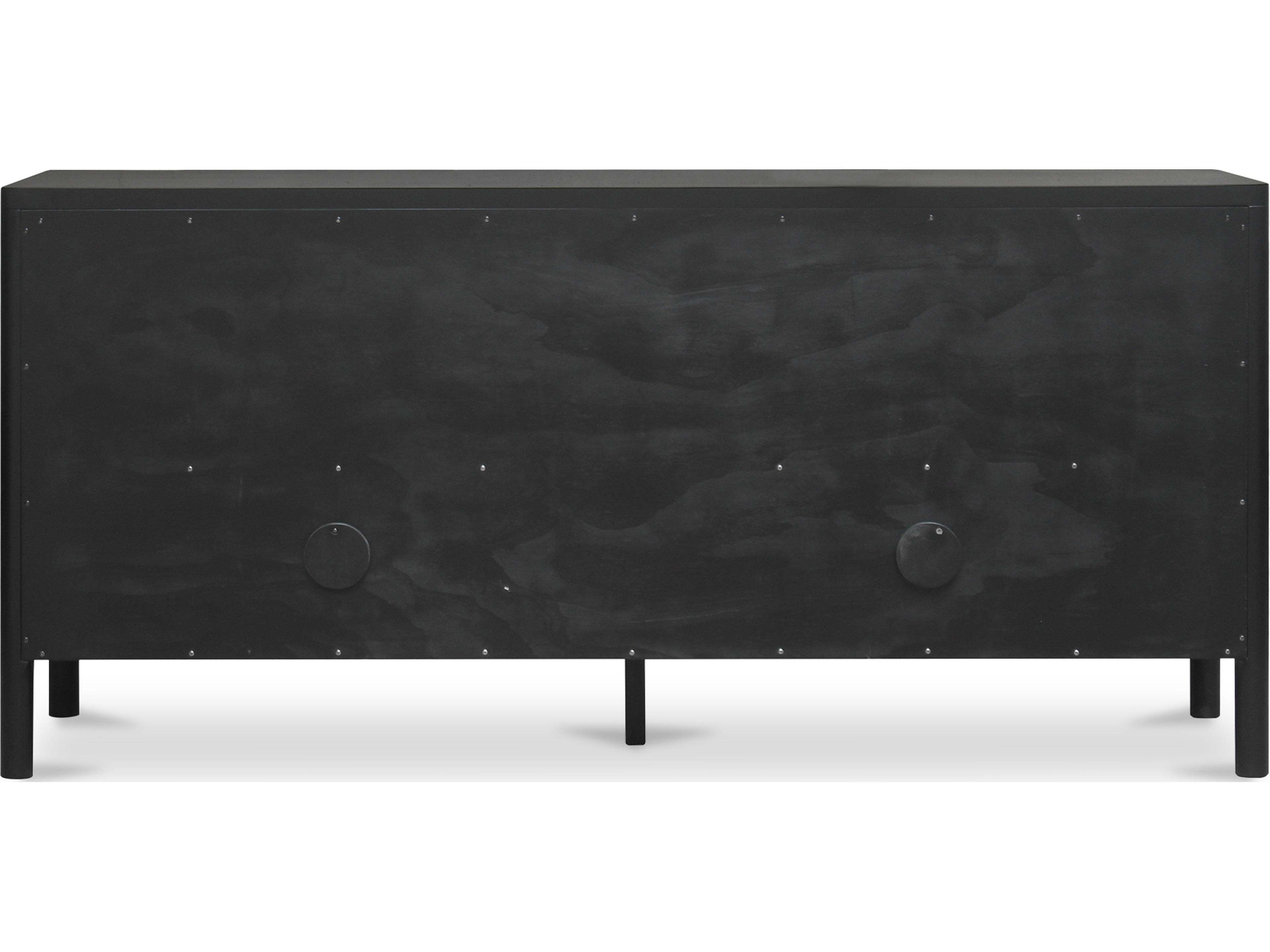Moe's Home Hannah 72" Oak Wood Black Sideboard
